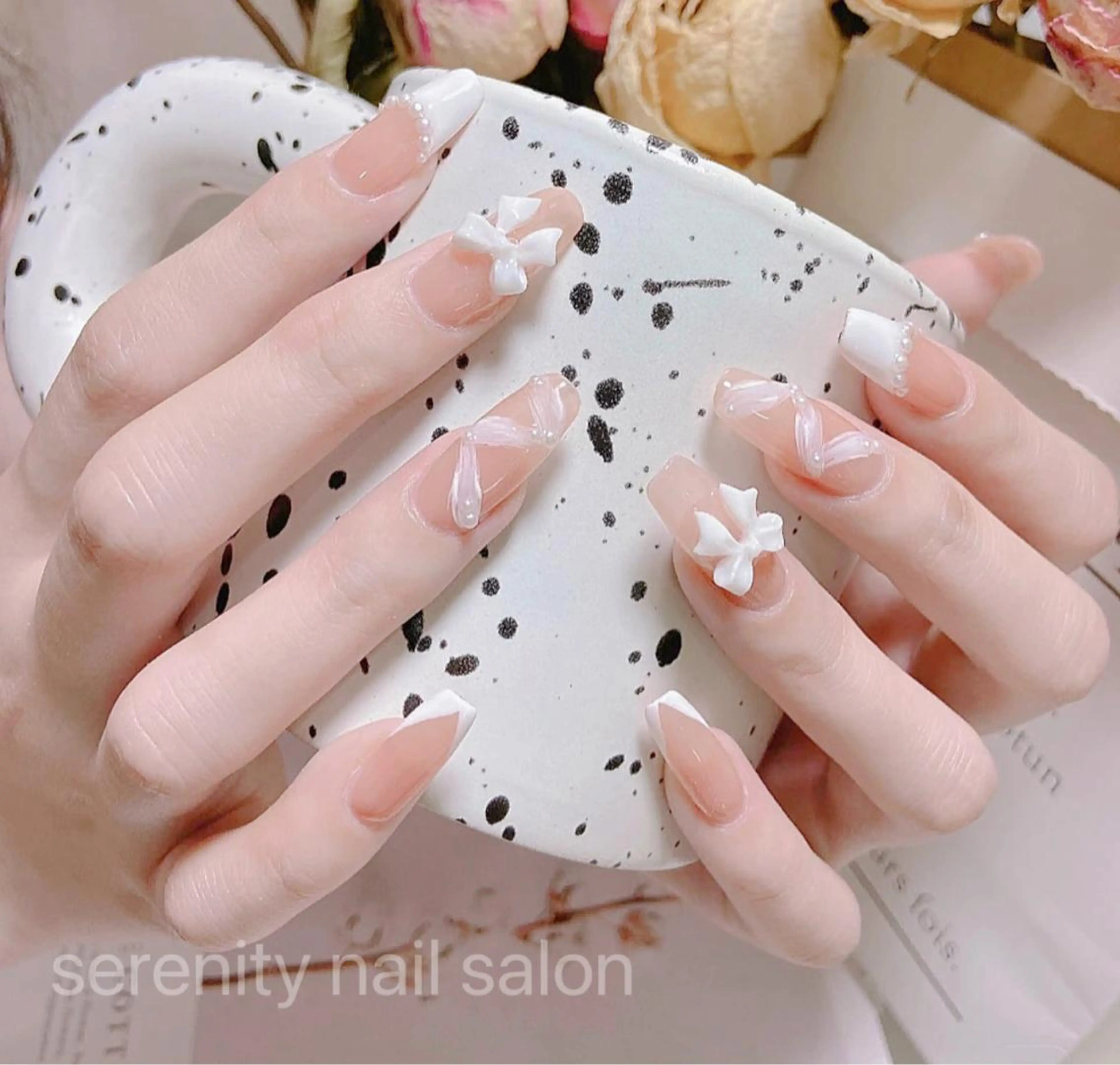 ネイル ハンドネイル ハンドケア ✨Serenity ワンホンネイルのネイルデザイン