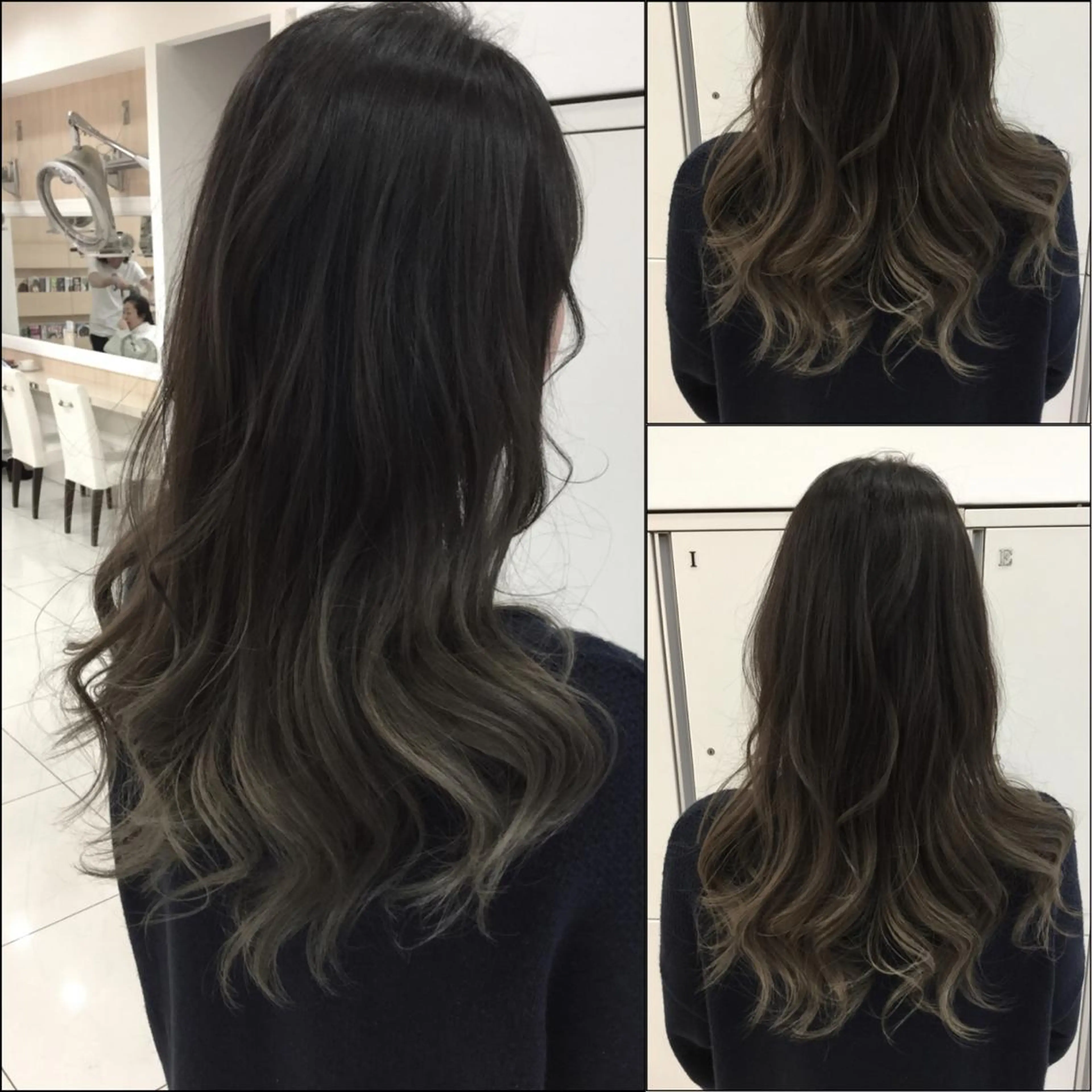 ロング カラー ブリーチ ハイライトカラー ハイライト Ash 山田 勇太のヘアスタイル