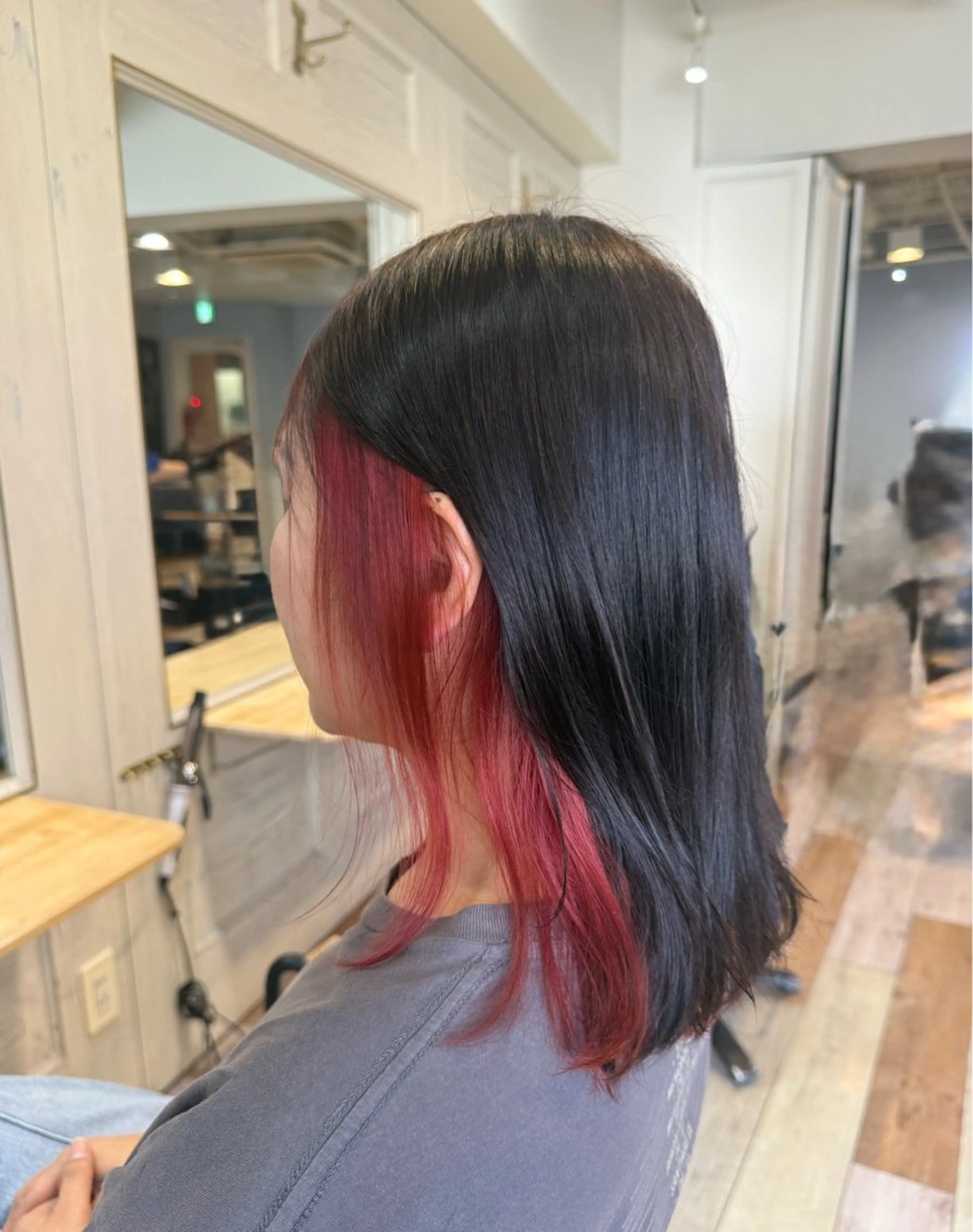 ロング カラー デザインカラー ヘアカラー メンズカット/パーマ 艶カラーTAIGA︎のヘアスタイル