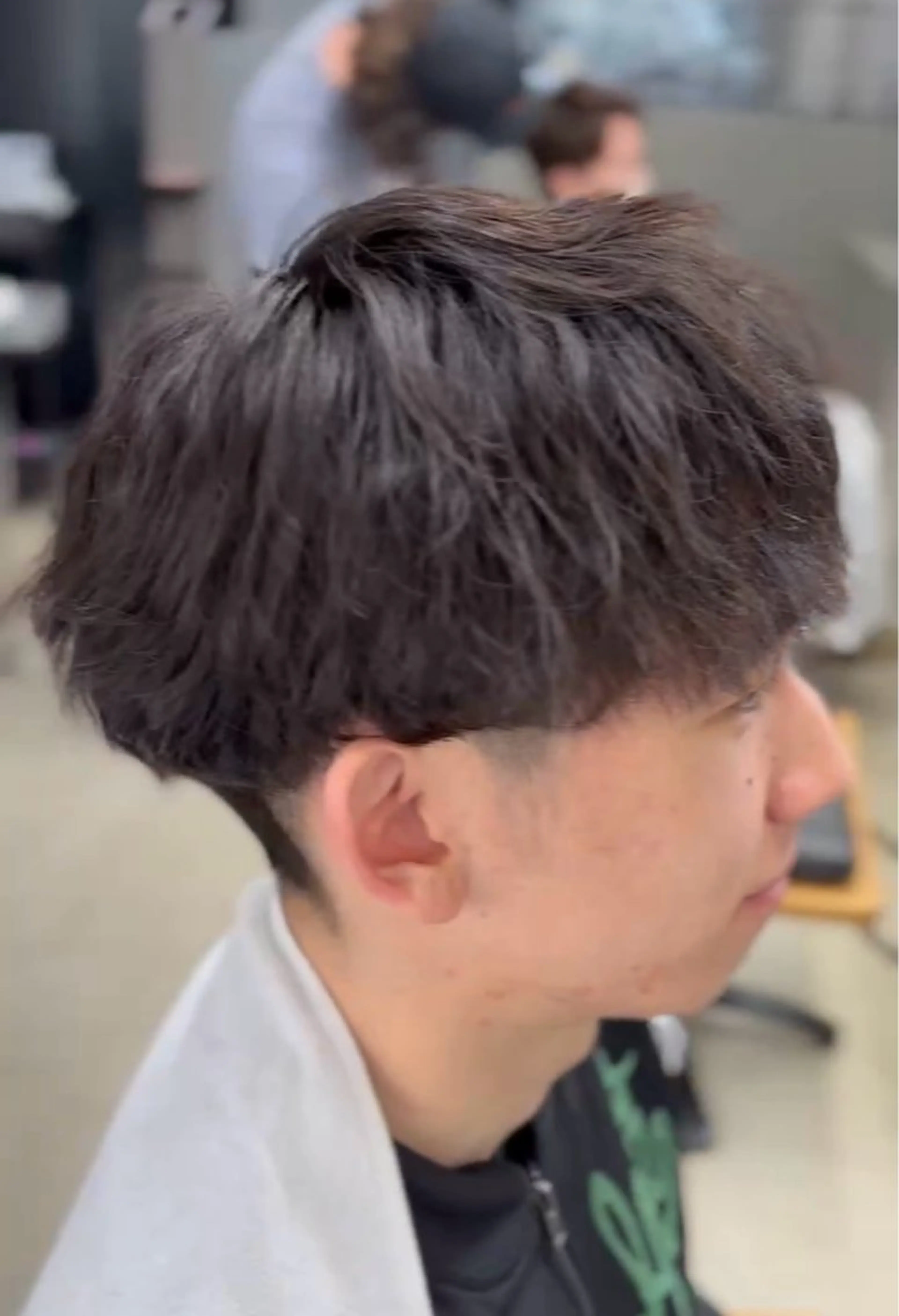 ショート パーマ メンズ カット パーマ メンズ専門サロン wokeのヘアスタイル