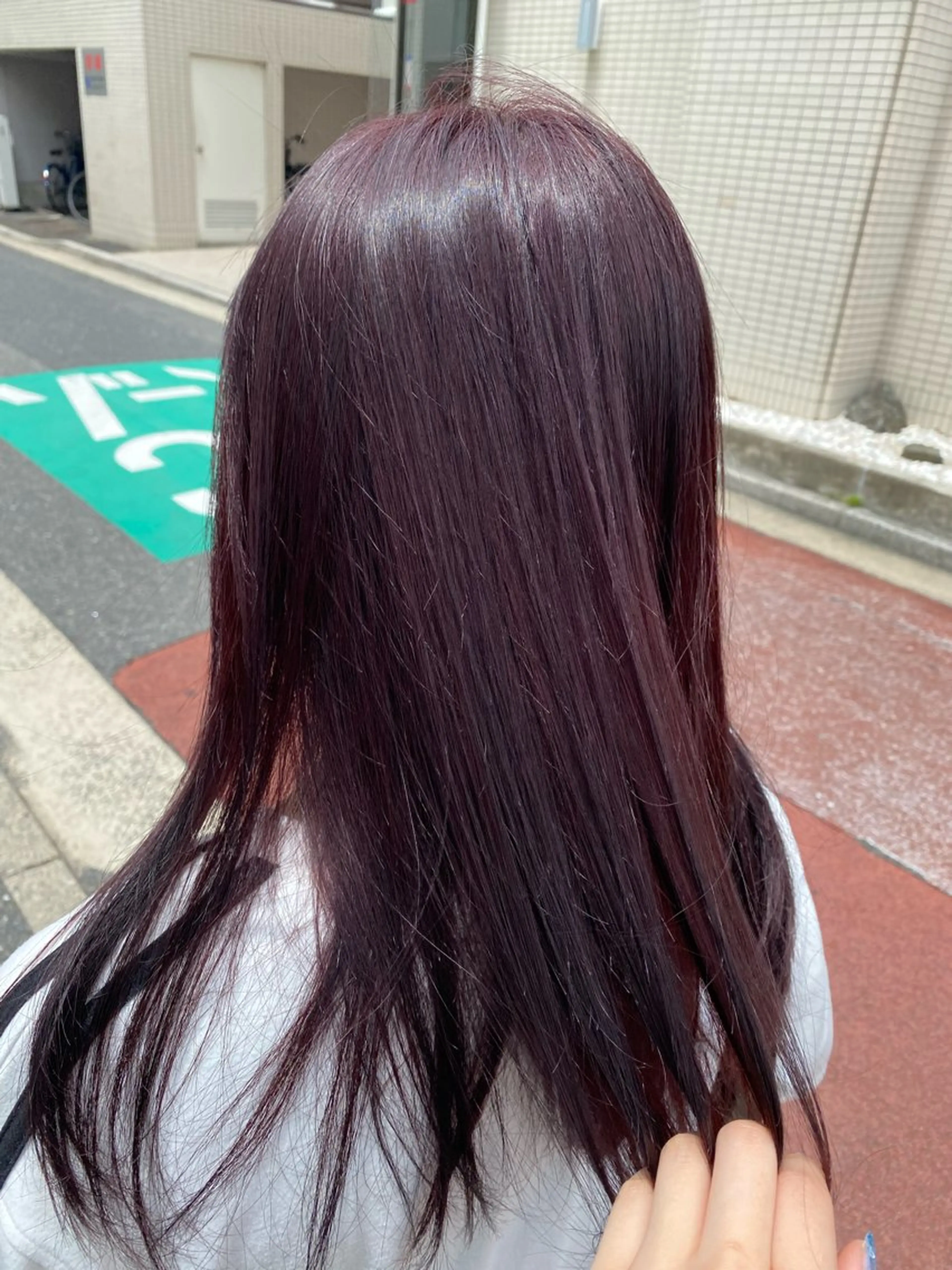 ロング ヘアカラー トリートメント ブリーチ/インナー カラー/長峯美羽のヘアスタイル