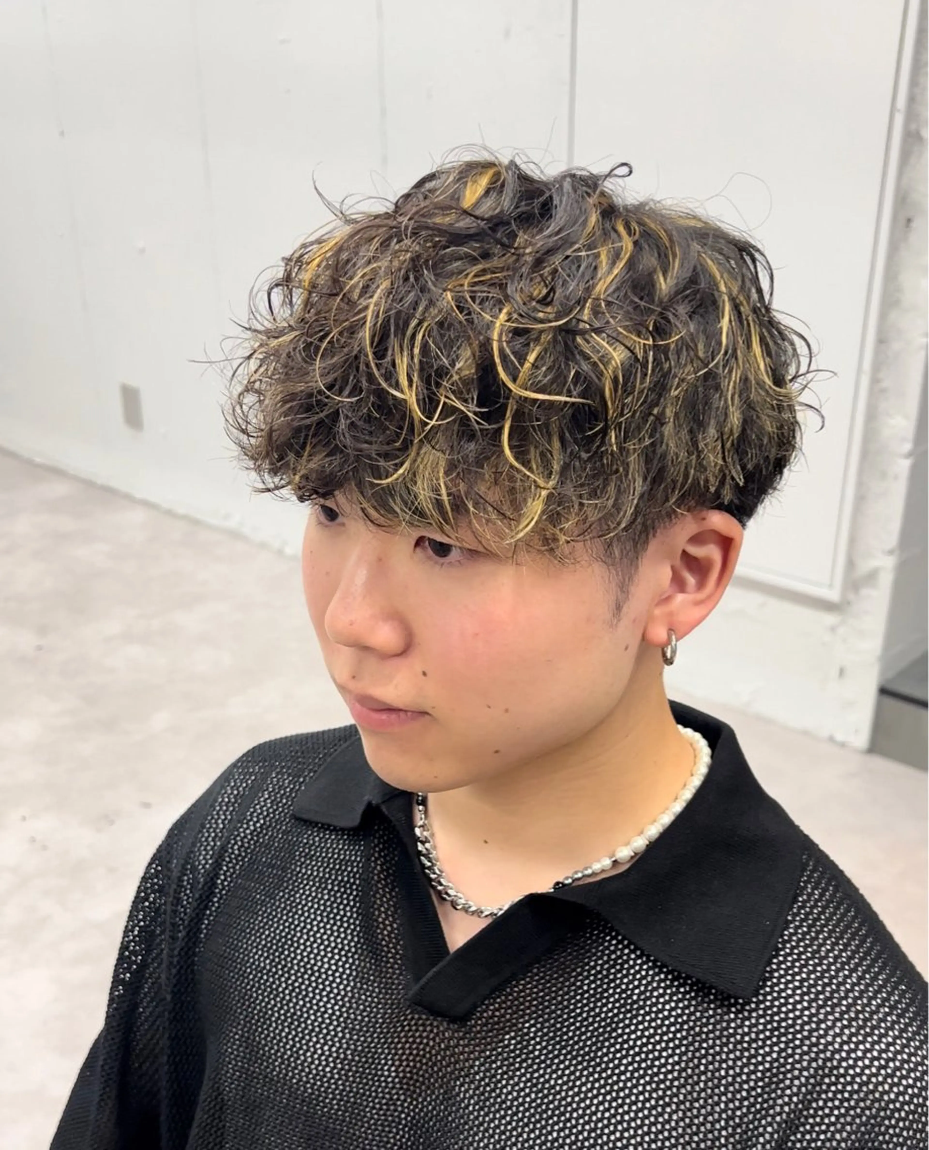 カラー メンズ メンズハイライト メンズパーマ ハイライトカラー 【メンズ特化美容師】 🐍NAO🐍のヘアスタイル