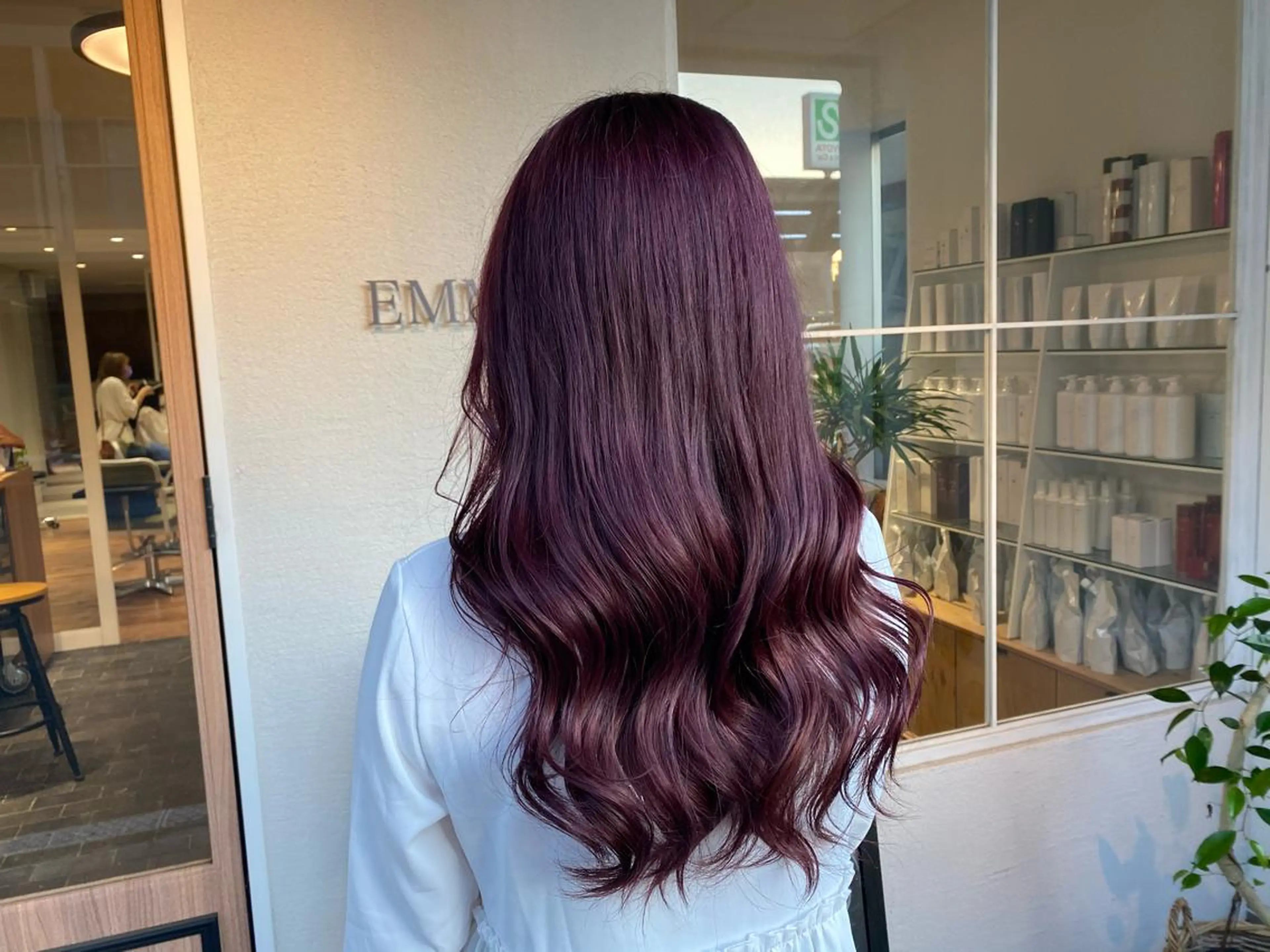 ロング ヘアカラー たなか もえなのヘアスタイル