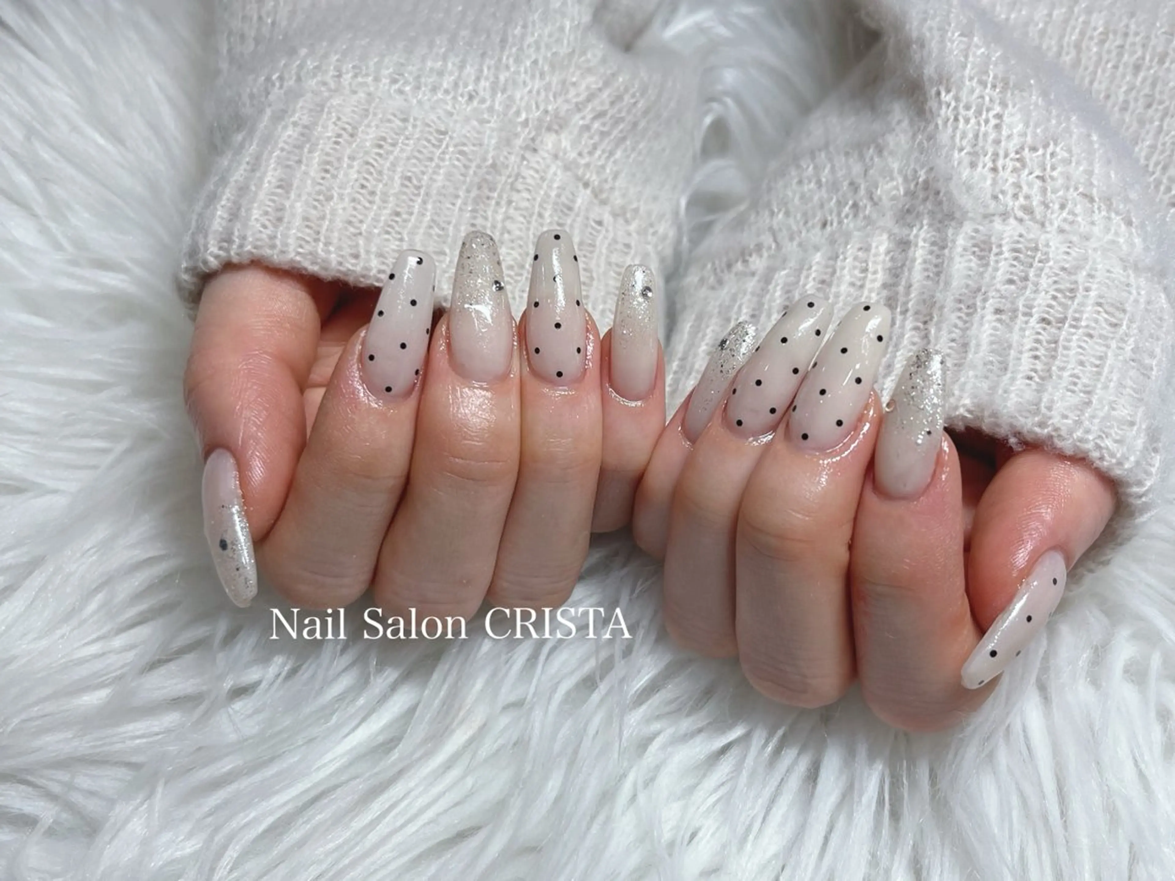 ネイル ドット Nail Salon CRISTA所属・CRISTA 🖤ヒナタのネイルデザイン
