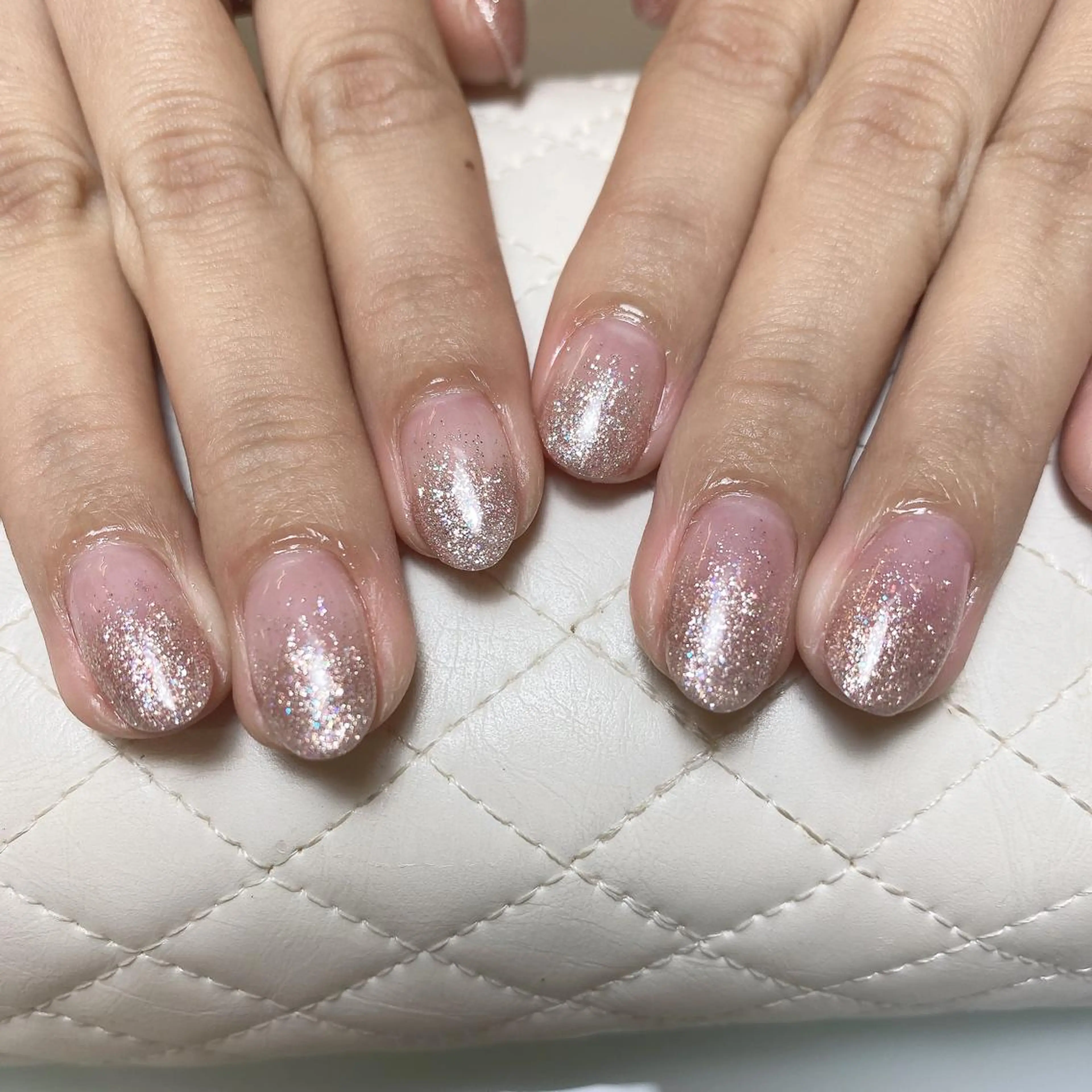 ネイル ラメ(グリッター) ラメグラデーション ピンク 🪽fein.🪽 eye&nail💞のマツエク・マツパデザイン