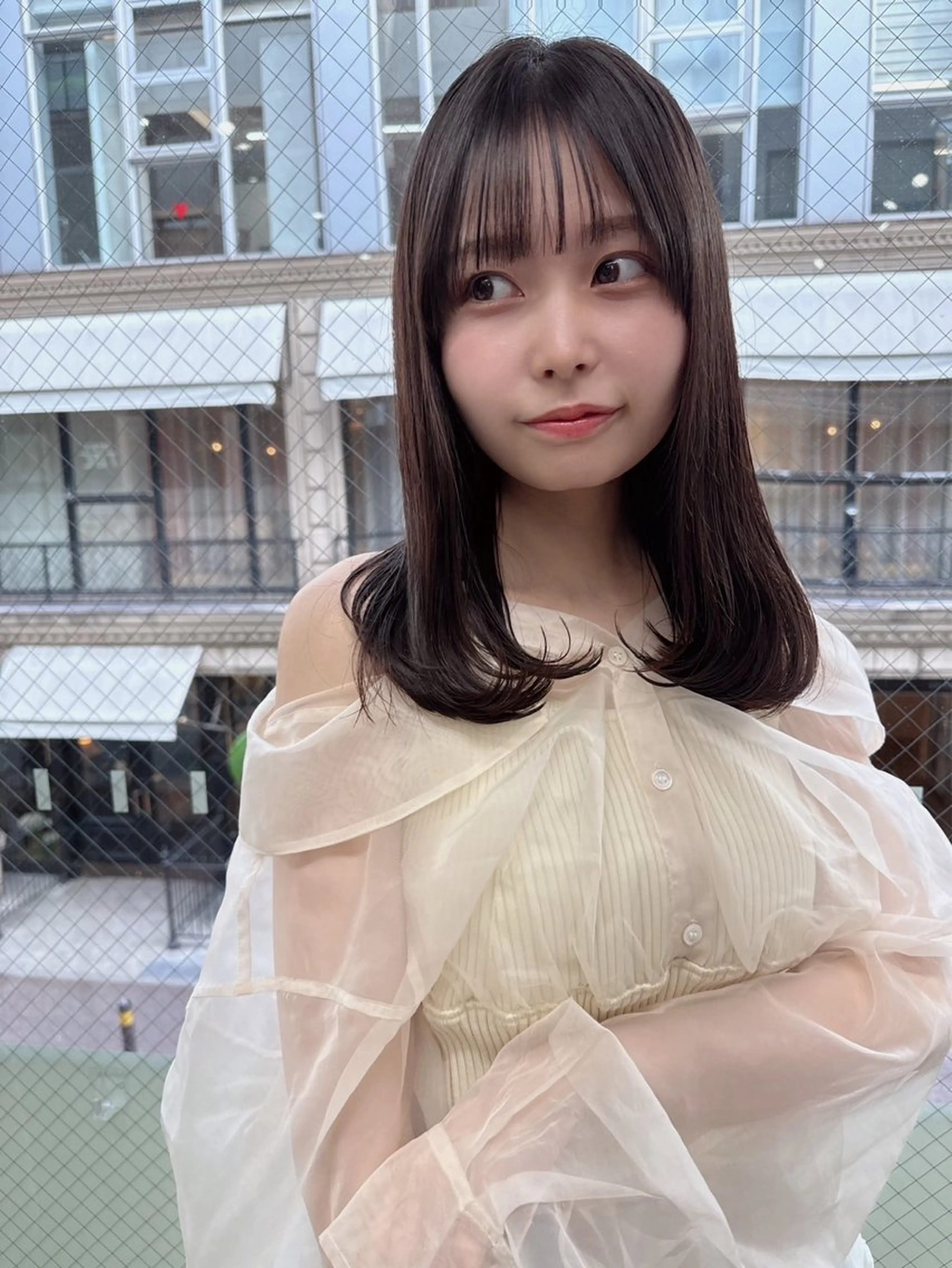 セミロング カラー カット 縮毛矯正 トリートメント 髪質改善will hairdesignのヘアスタイル