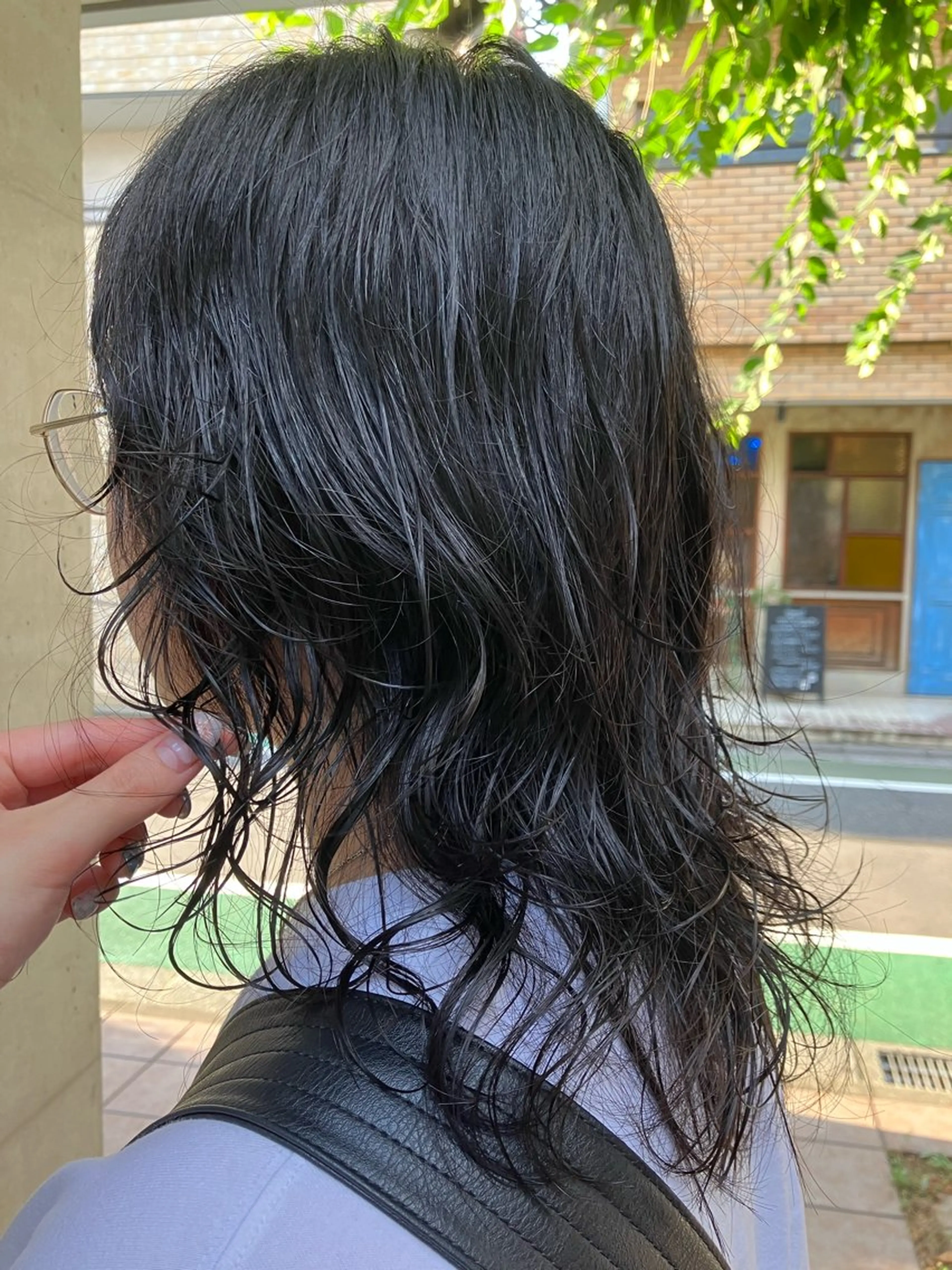ロング カラー パーマ カット パーマ ニュアンスカラー／ メンズ🌙久住綾香のヘアスタイル