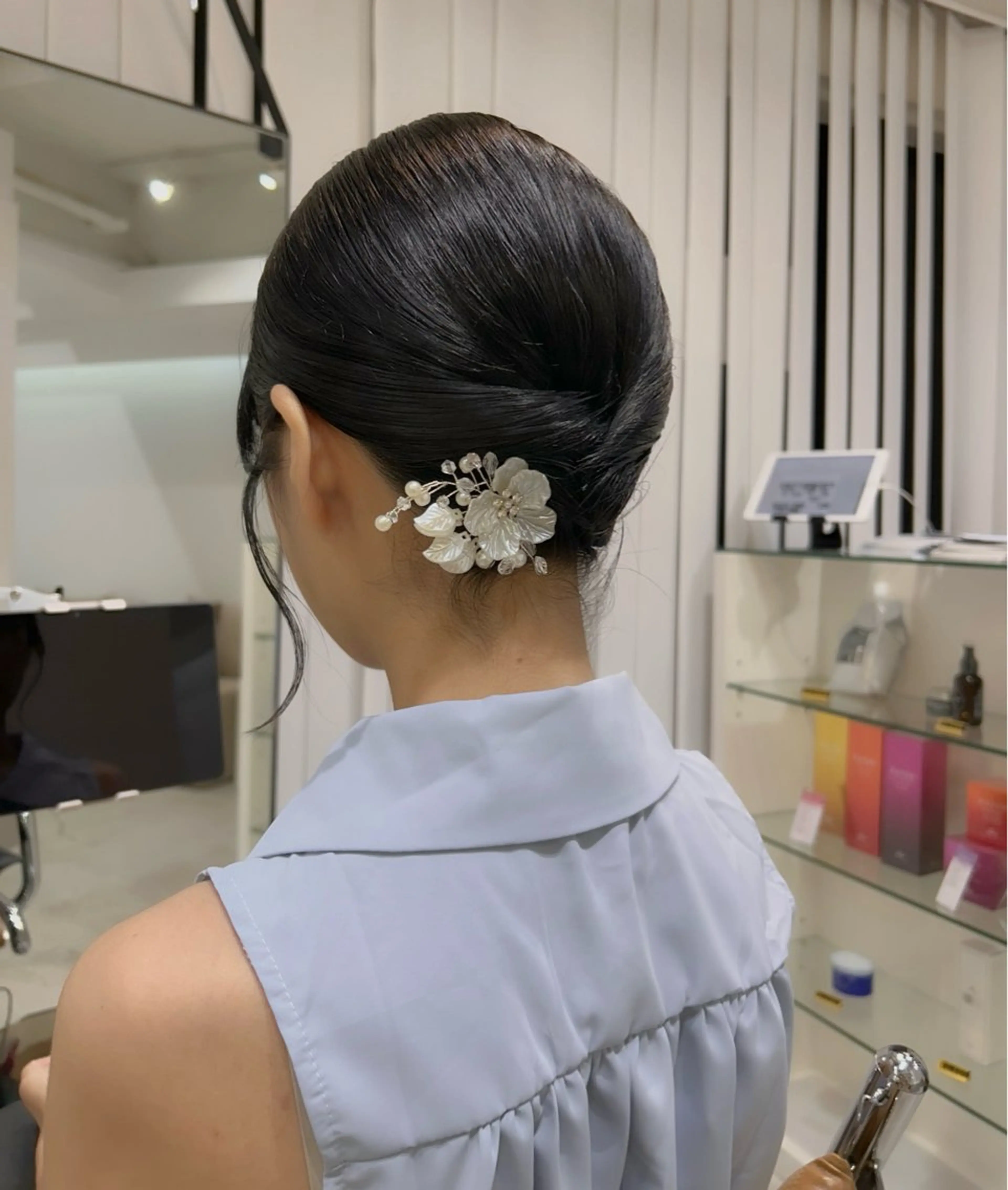 ショート ヘアアレンジ ボブ ヘアセット Memories所属・🧣艶カラー・ヘア セット Chie🧸のヘアスタイル