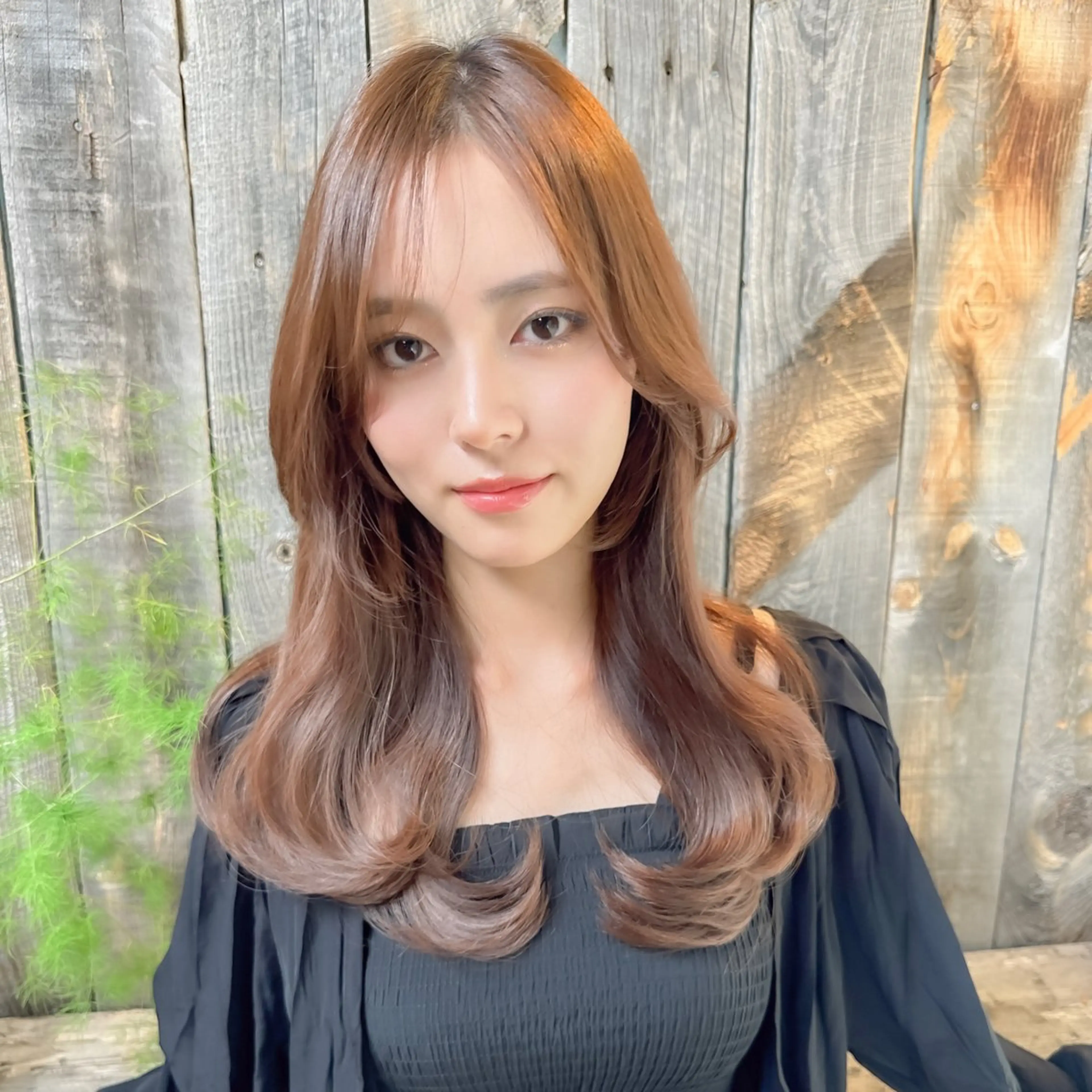 ロング カット ヘアカラー トリートメント ボブ韓国風レイヤー 錦糸町/畠中ケントのヘアスタイル