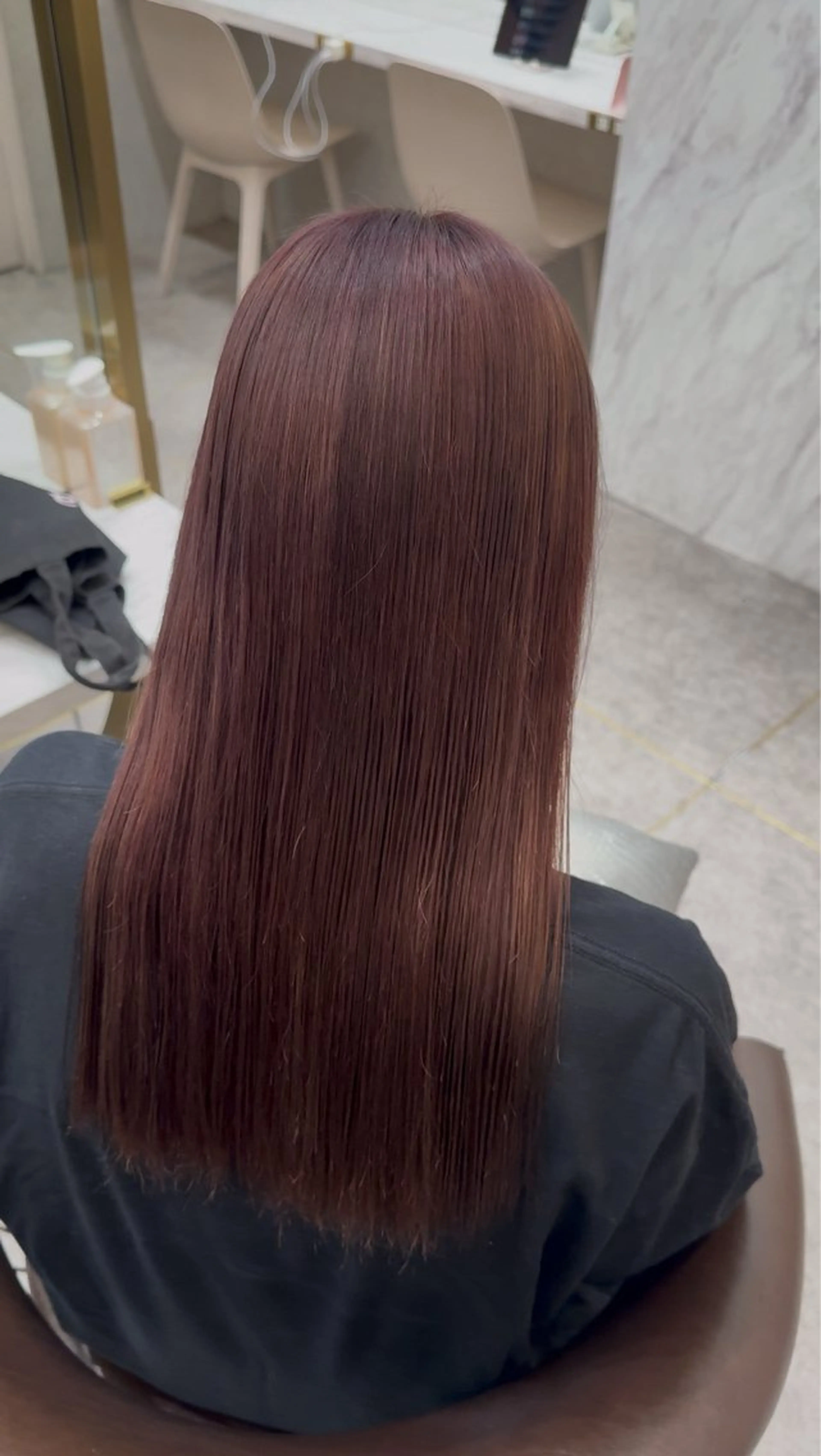 ロング ヘアカラー トリートメント Nanami/透明感 カラー/グレージュのヘアスタイル