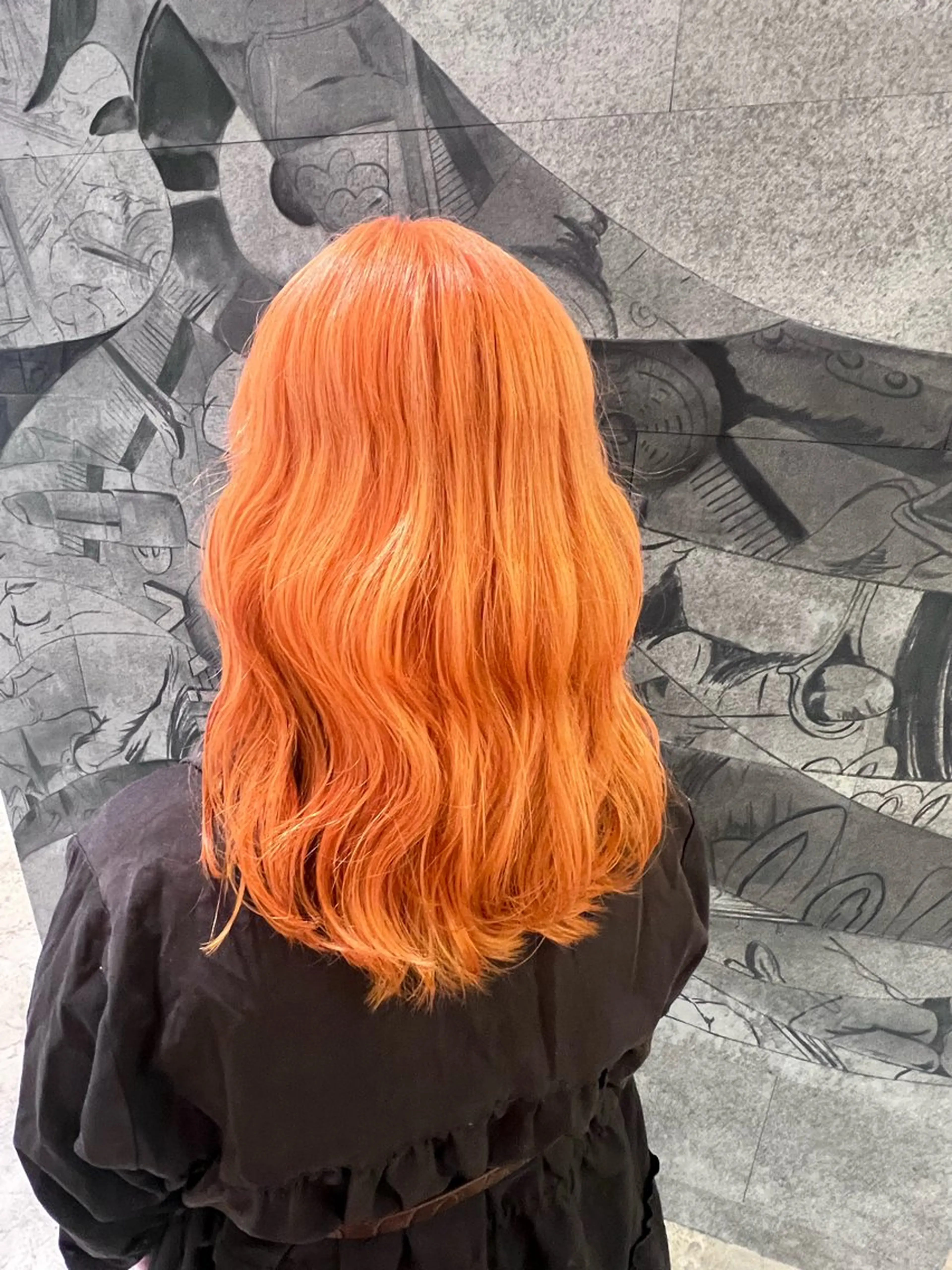 セミロング ヘアカラー suzuna 🫧のヘアスタイル