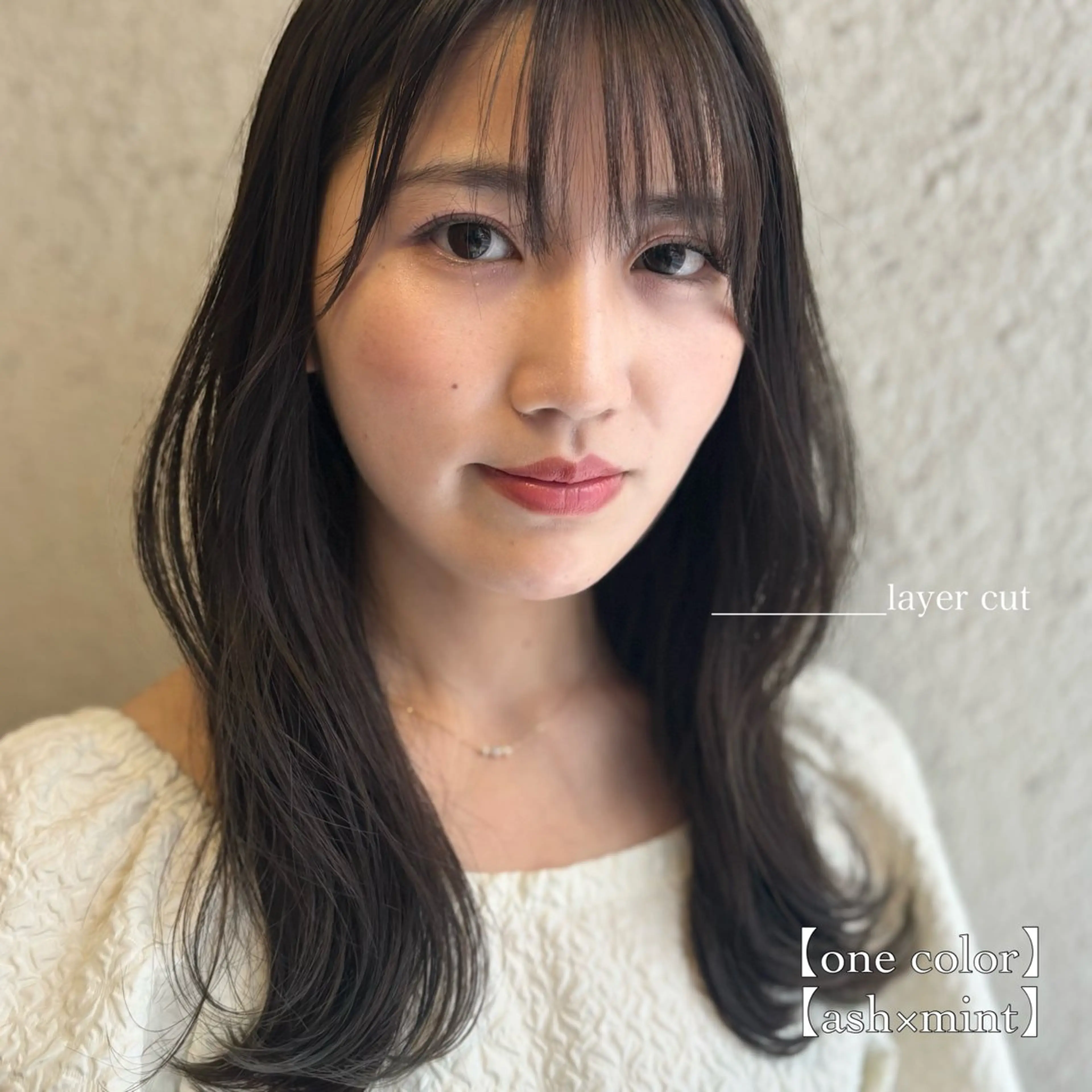 セミロング カラー カット ヘアカラー ⌇透明感color 🎀ᴍᴇɢᴜᴍɪ ⌇のヘアスタイル