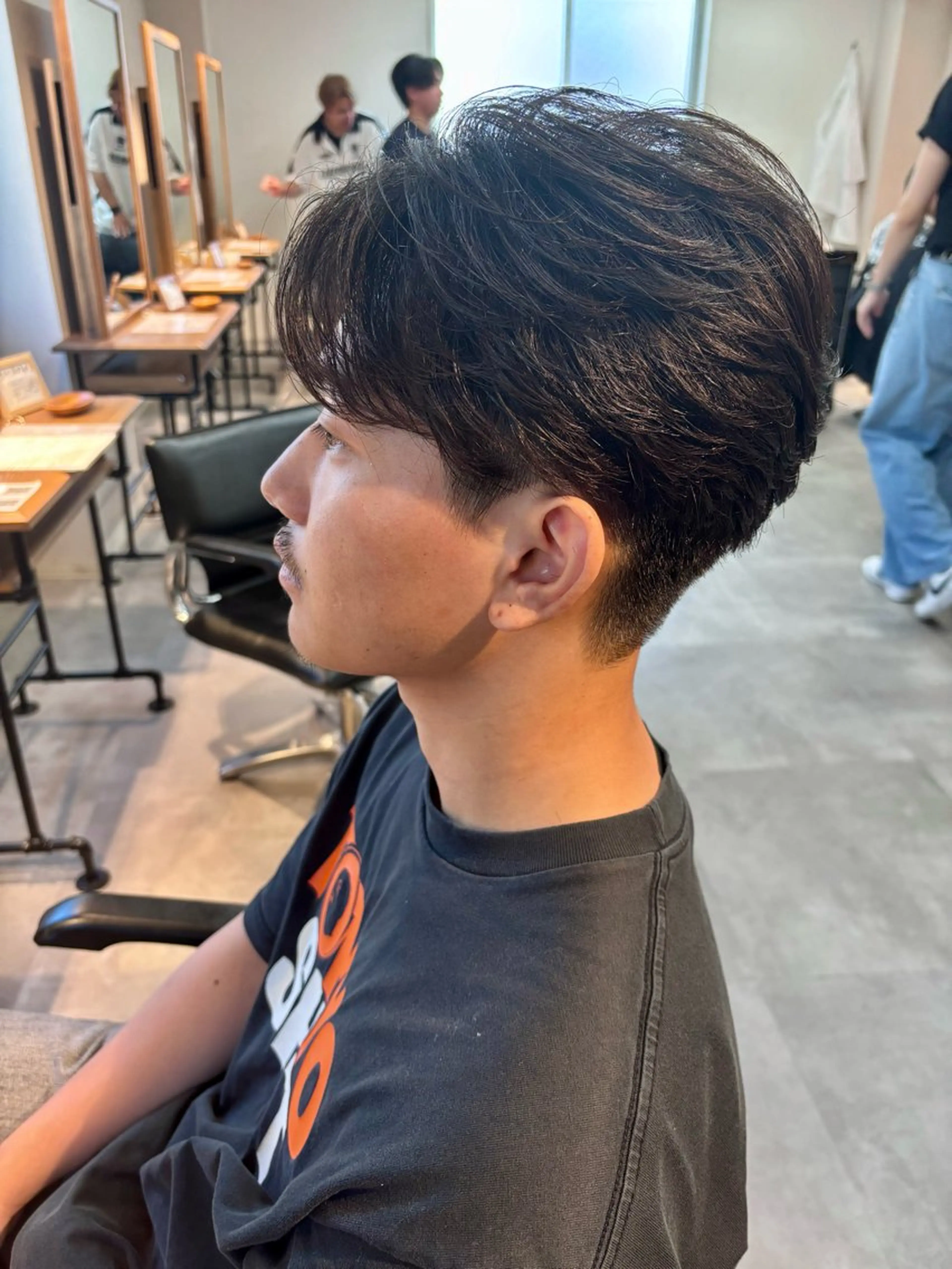 パーマ メンズ フェザーパーマ メンズパーマ カット パーマ 千葉 シャドウパーマ ニュアンスパーマ 関のヘアスタイル