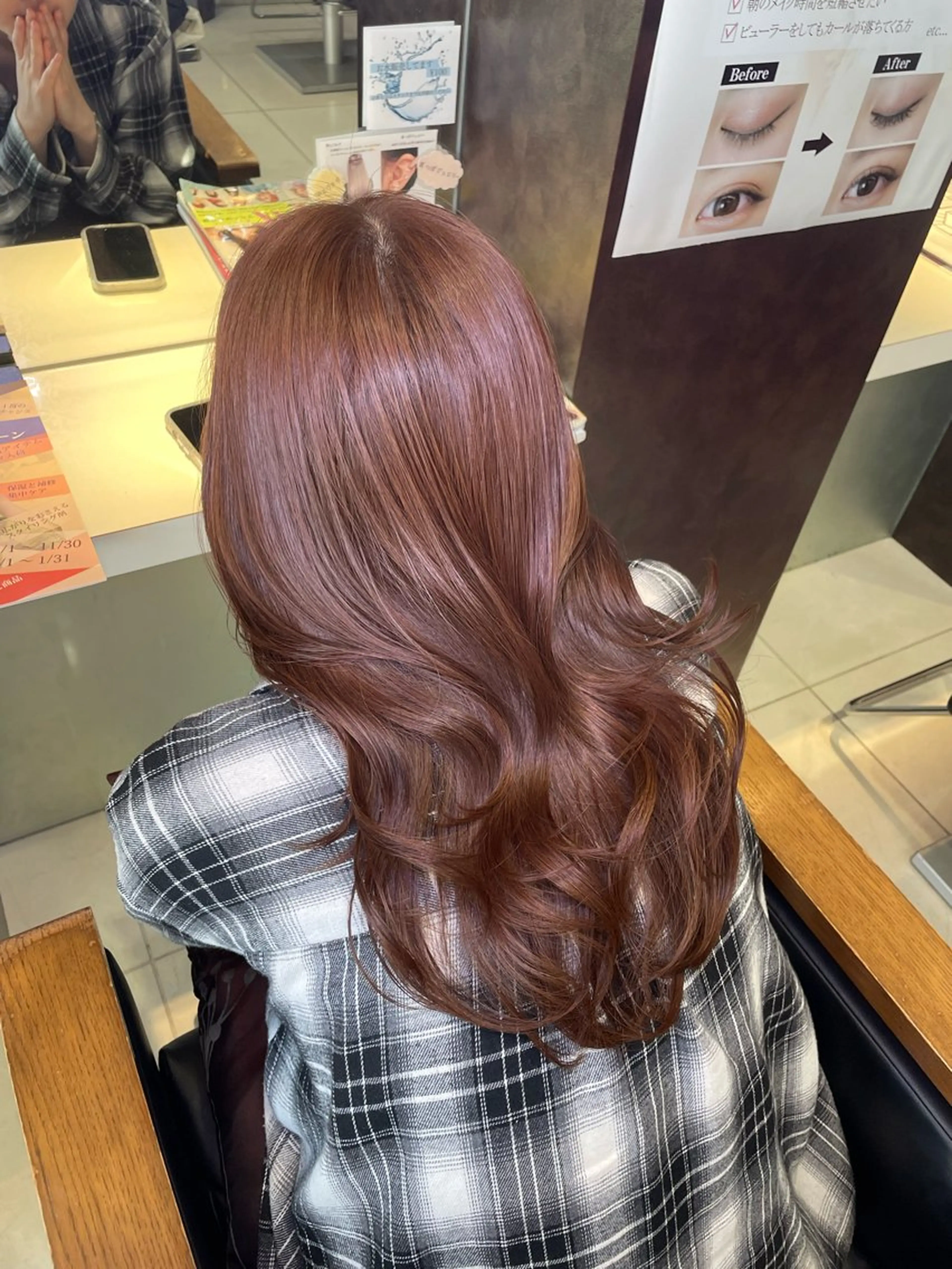セミロング カラー カット ヘアカラー トリートメント 🤎うる艶ベージュ 🧸MAYUKA🤎のヘアスタイル