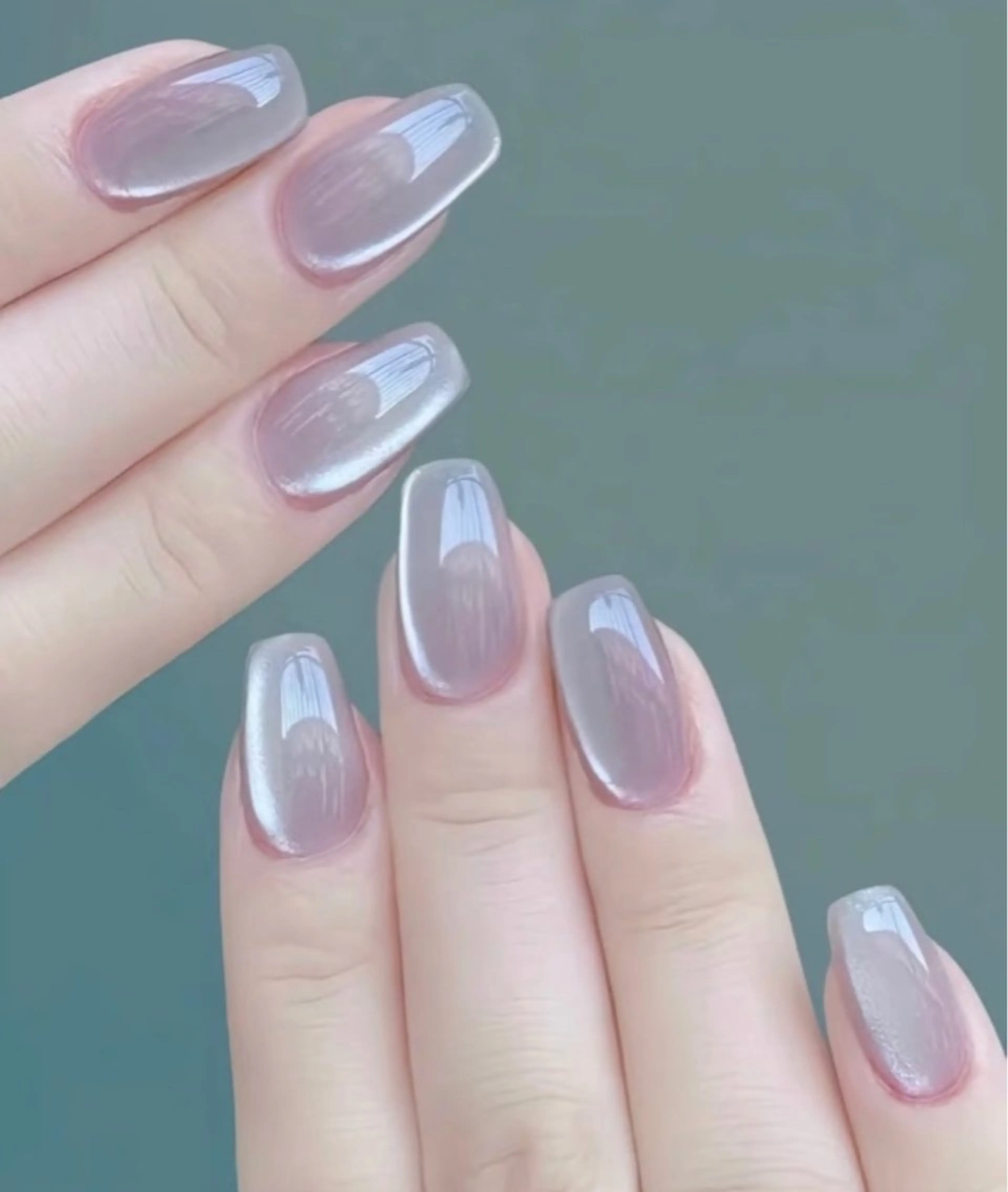 【自爪】水光感マグネットネイル💎の写真