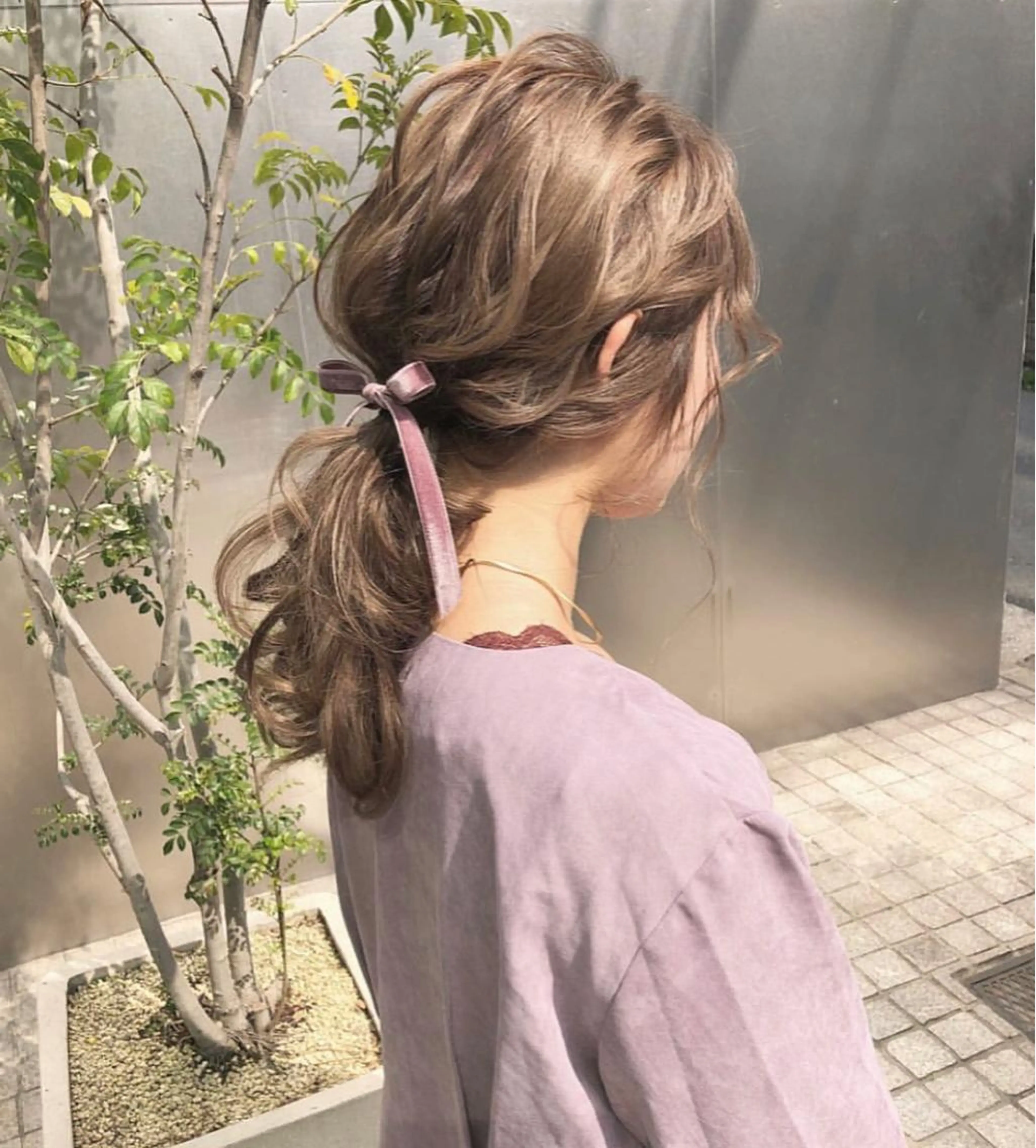 セミロング カラー ヘアアレンジ autre所属・大久保 ひでなりのヘアスタイル