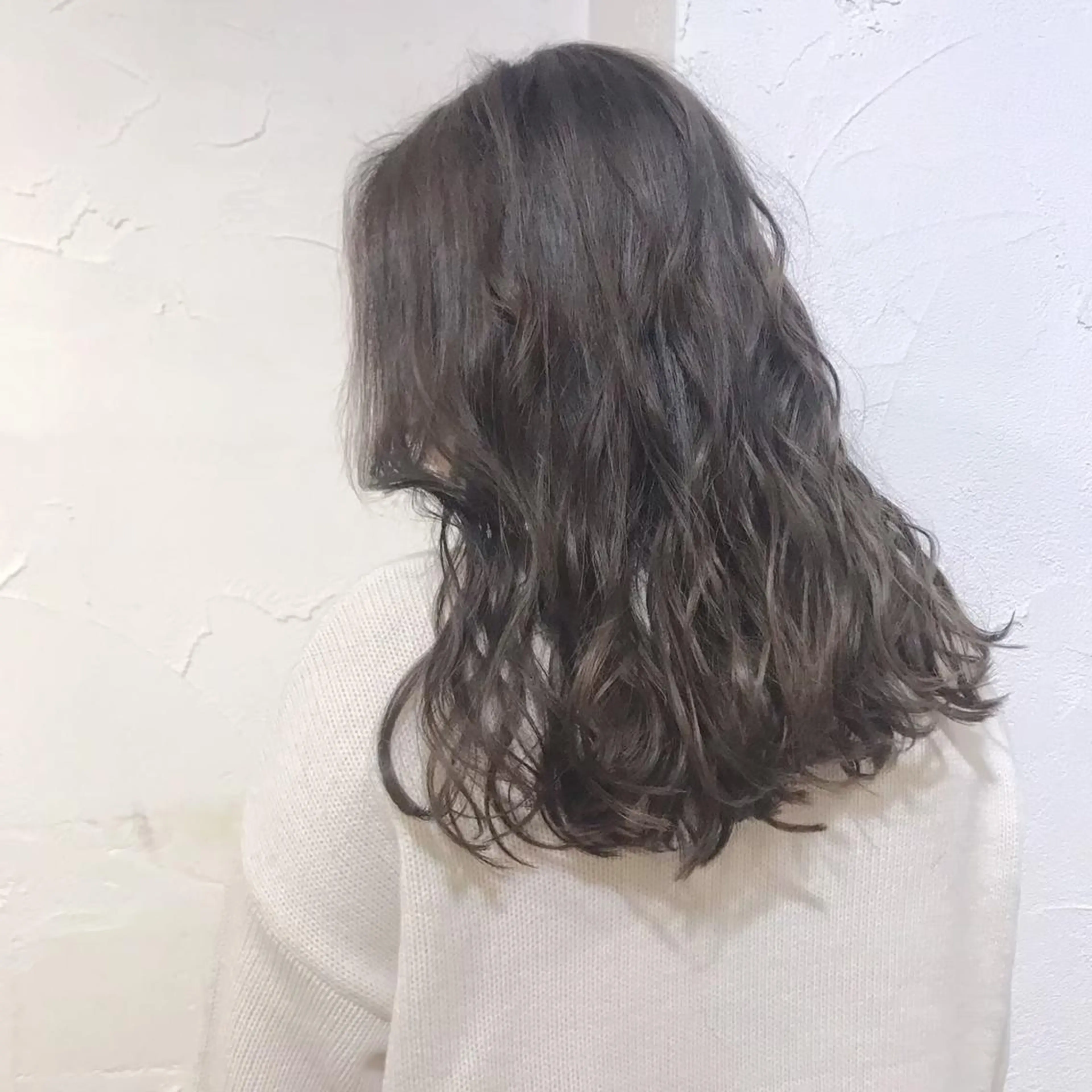 ロング カラー ブラウンカラー ダークブラウン 藤井 貴美子のヘアスタイル