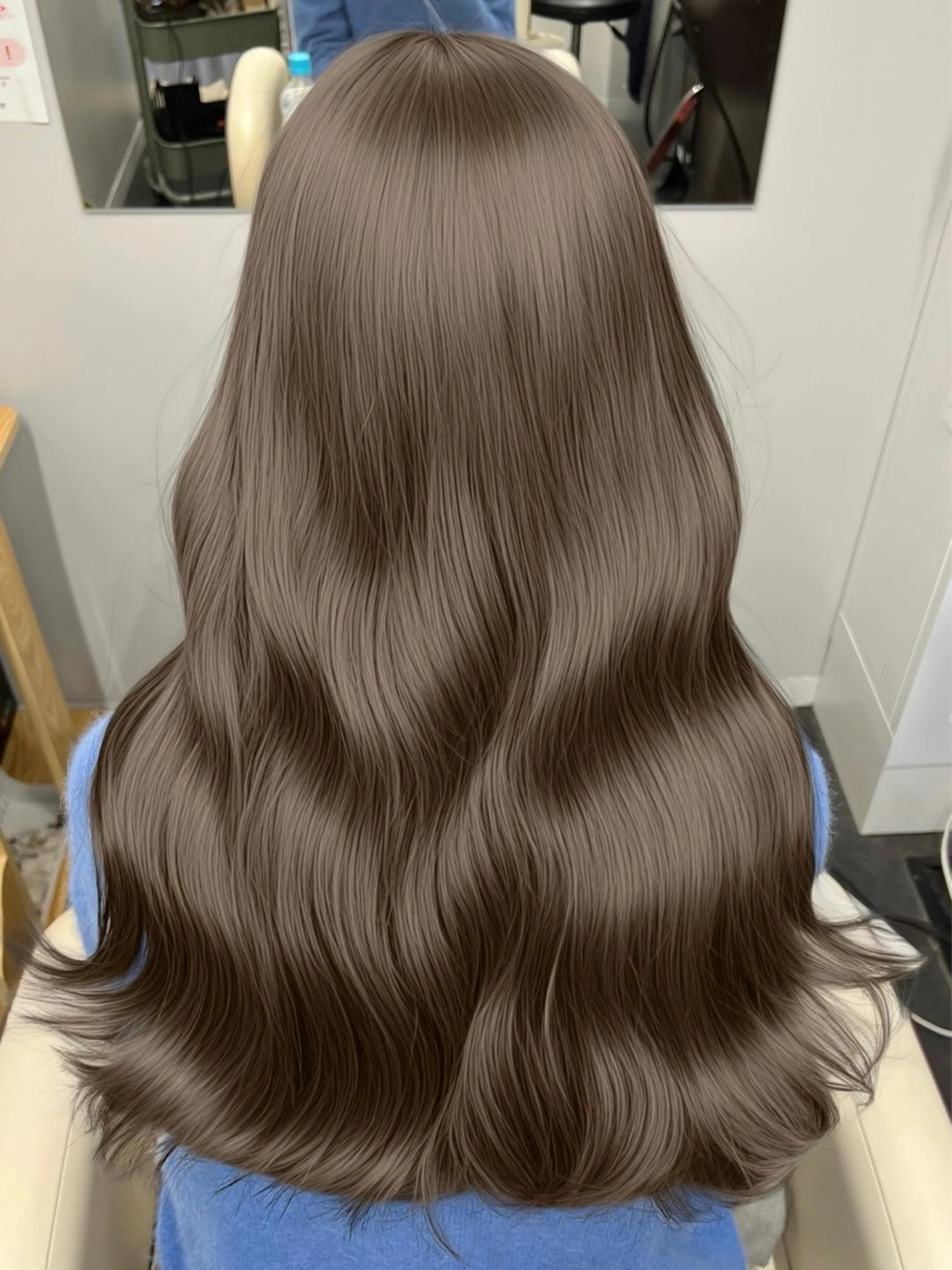 ロング カラー カット ヘアカラー トリートメント 顔まわりの神様✨ 透明感カラー藤嶋秀幸のヘアスタイル