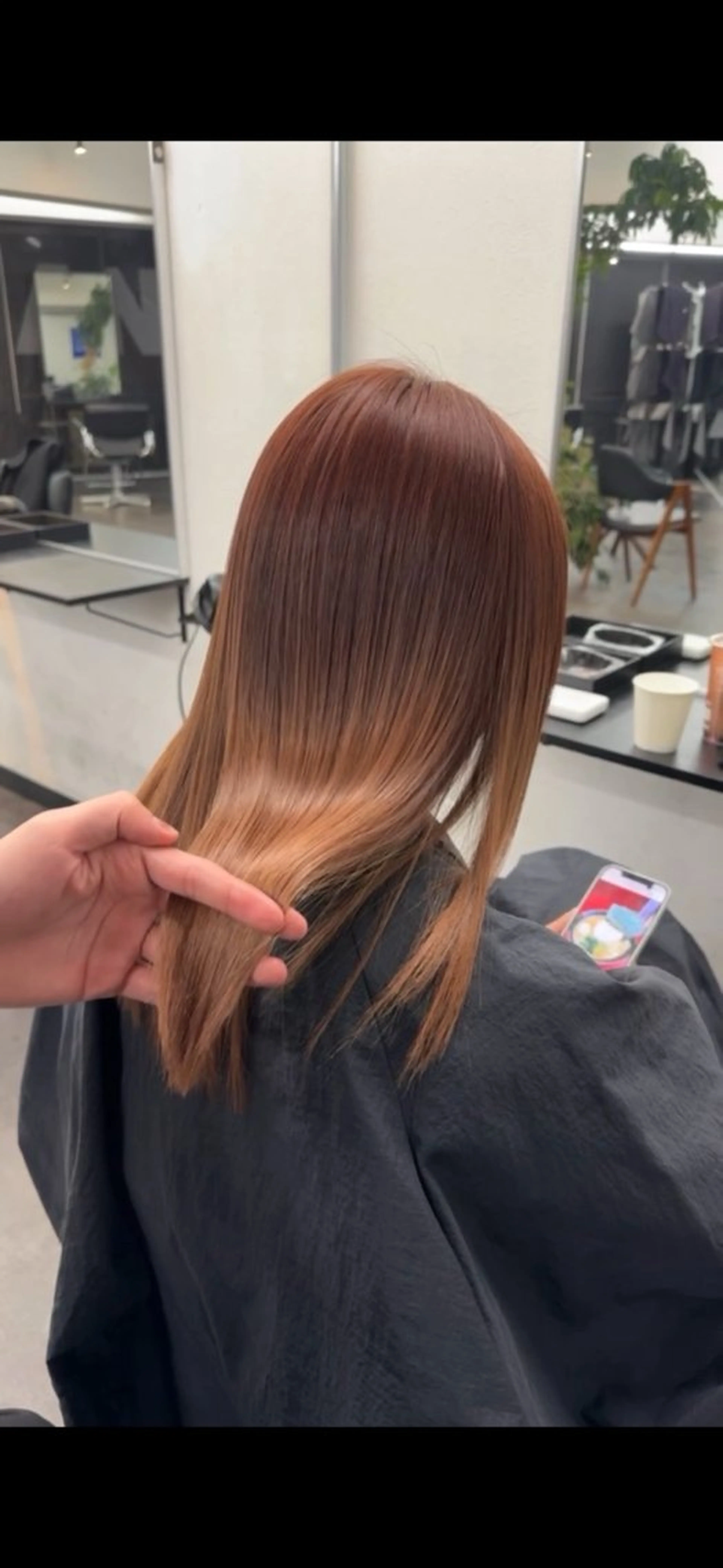 セミロング カラー ヘアアレンジ カット ヘアカラー トリートメント ✨レイヤーカット/透 名感カラー特化✨のヘアスタイル