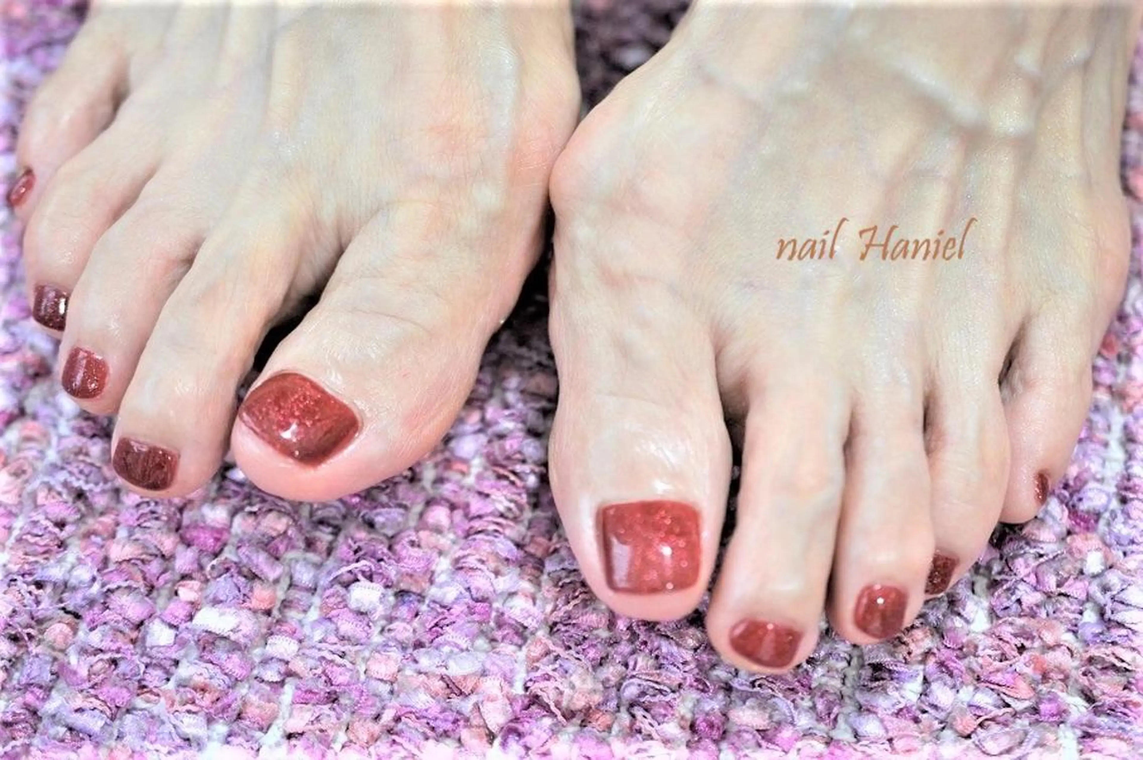 ネイル フットネイル ジェルネイル nail Haniel所属・半蔵門サロンハニエル 魅神 ちよのネイルデザイン