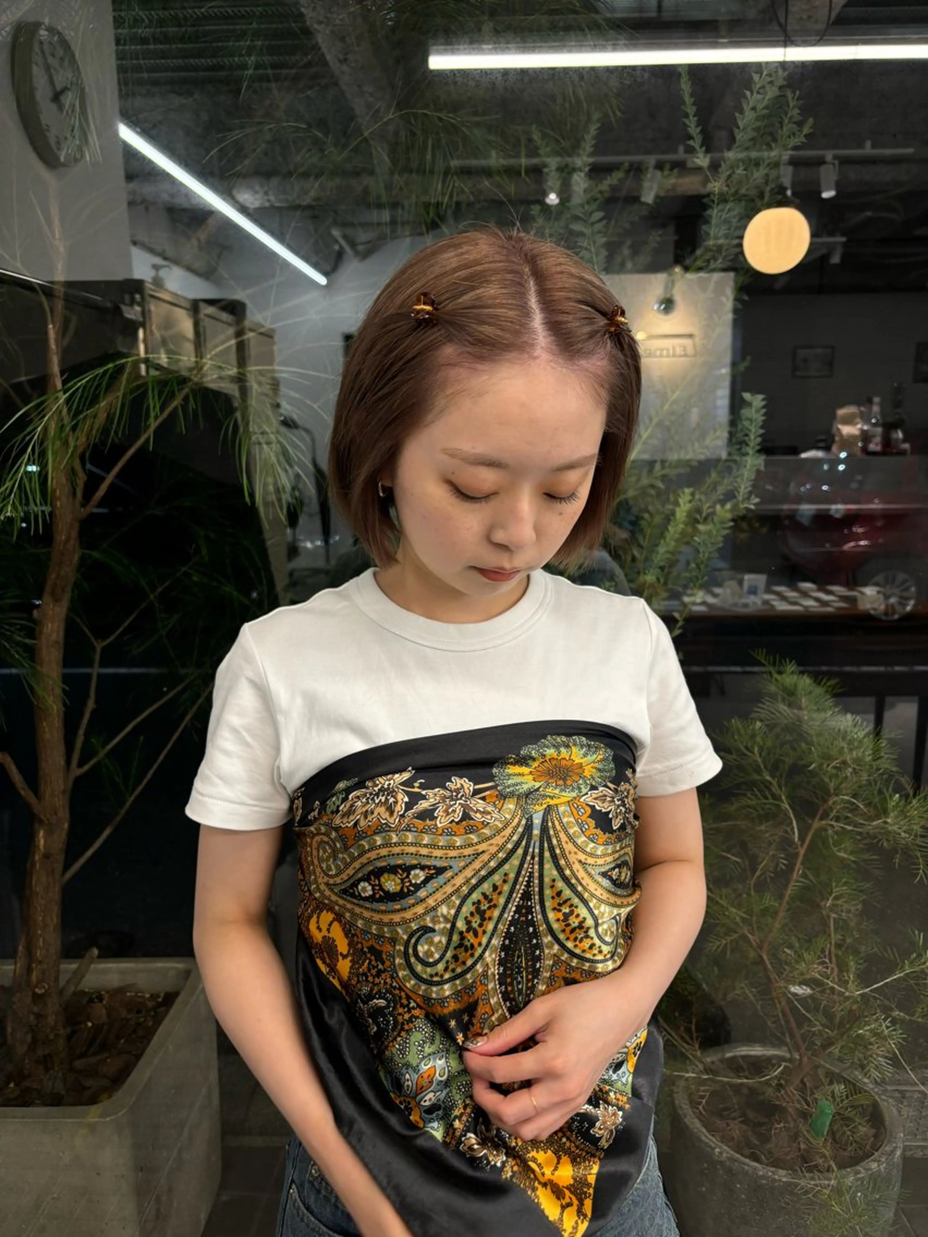 カラー Elme所属・デビュー前割引中🔥 平口はのんのヘアスタイル