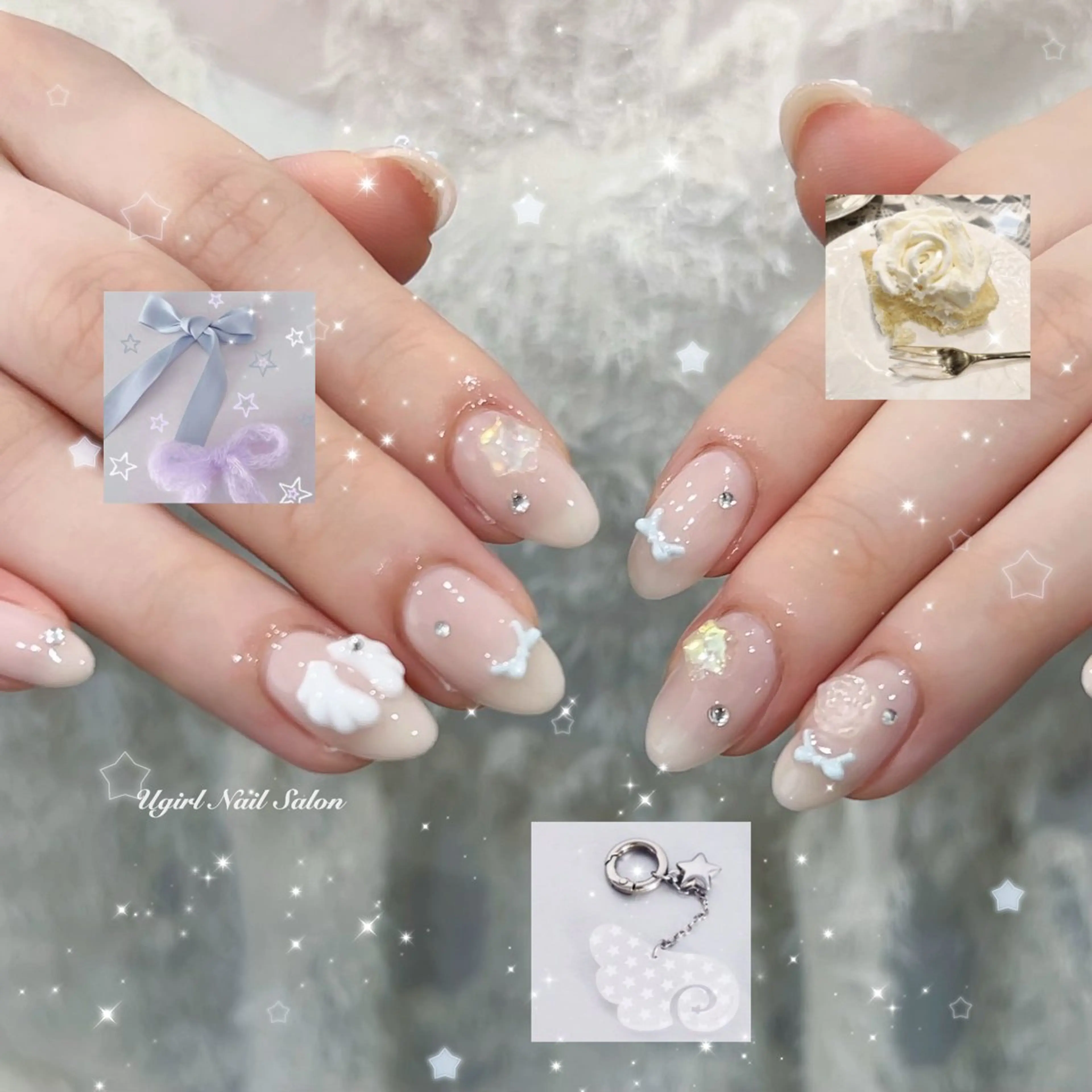 ネイル ハンドネイル 🪄Ugirl🎀 Midori🪽のネイルデザイン