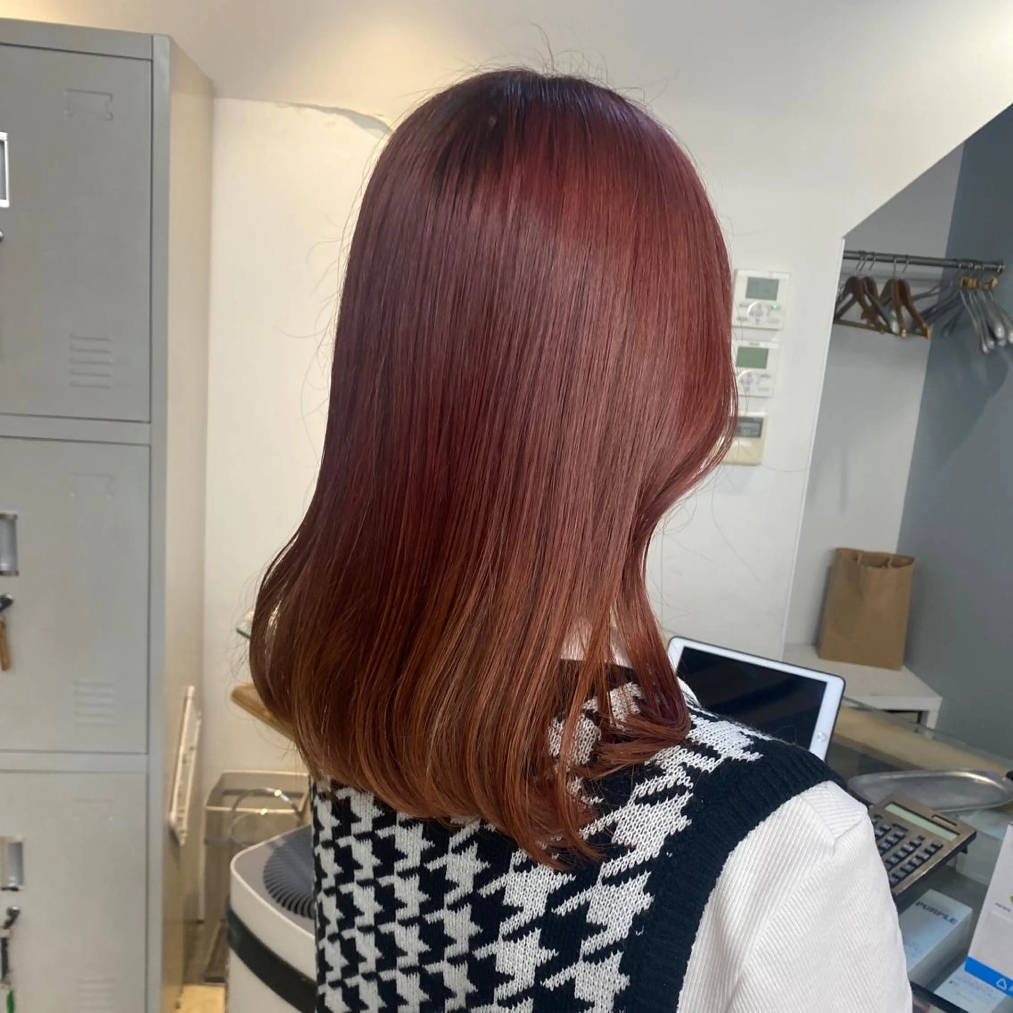 セミロング カラー パーマ ヘアアレンジ メンズ キッズ ネイル マツエク・マツパ ラベンダーカラー ラベンダーピンク ピンクカラー カラーマツエク ピンク 暖色系/透明感 治野心のヘアスタイル