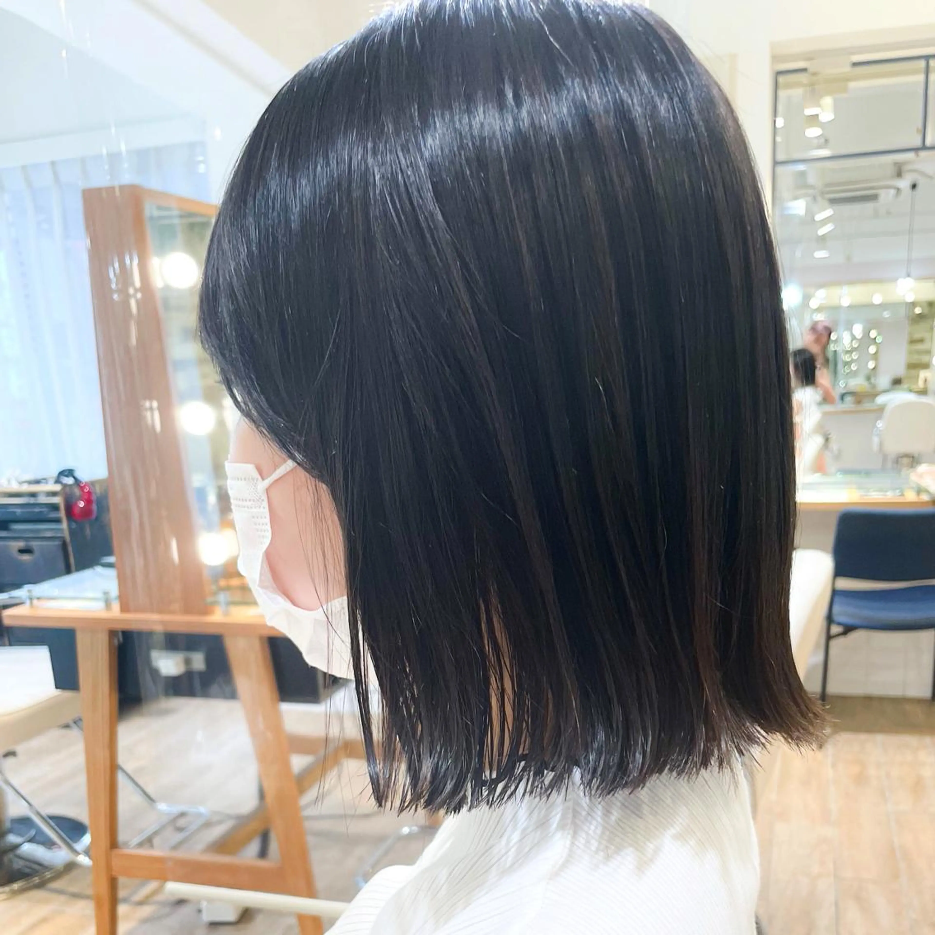 ミディアム カラー 切りっぱなしボブ ボブ 外ハネヘア カット トリートメント ヘッドスパ ✨カラー支持No.1 🧸ワキ カナコ🧸のヘアスタイル