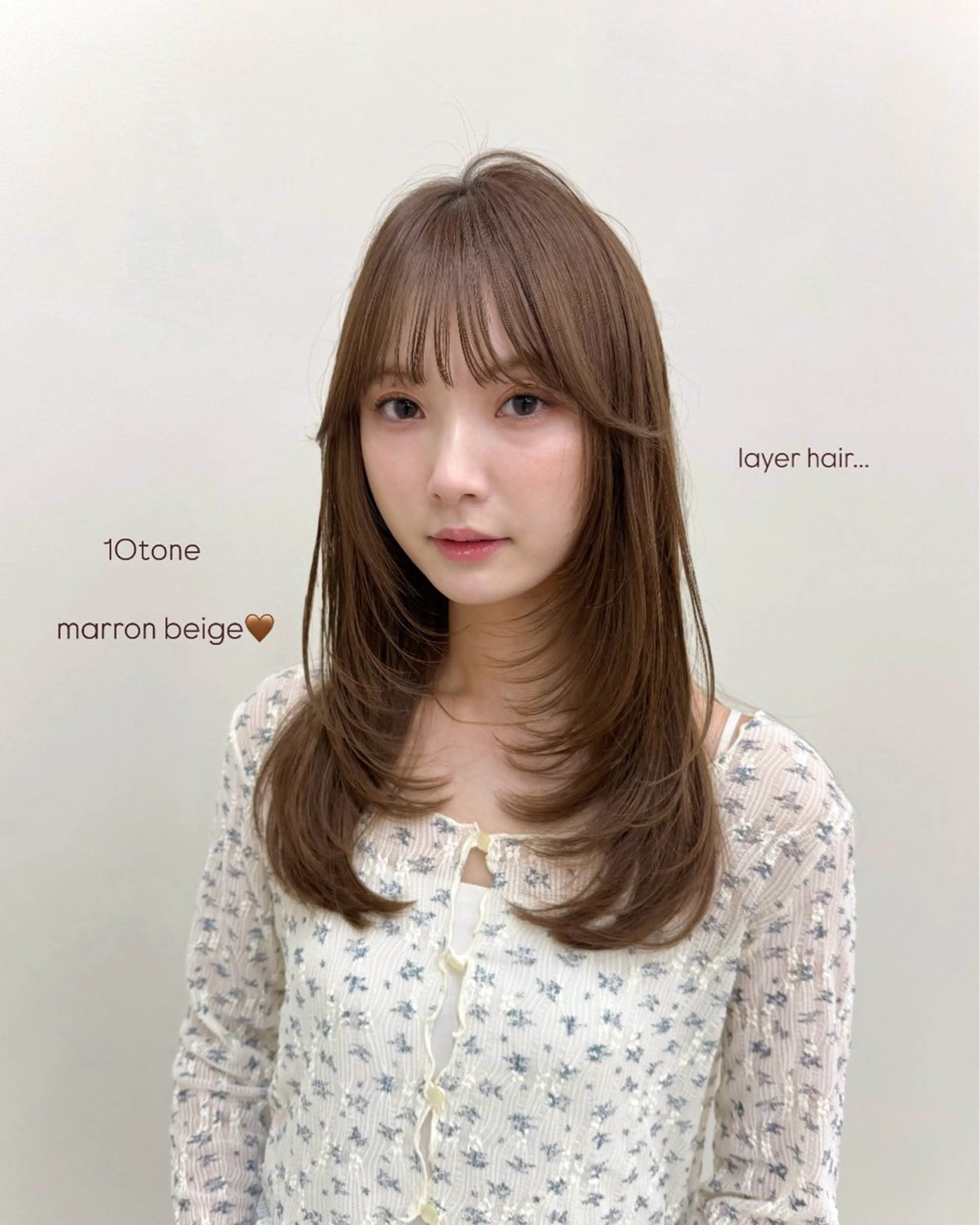 ミディアム レイヤーカット sora/レイヤー/ 似合わせカット🎀のヘアスタイル