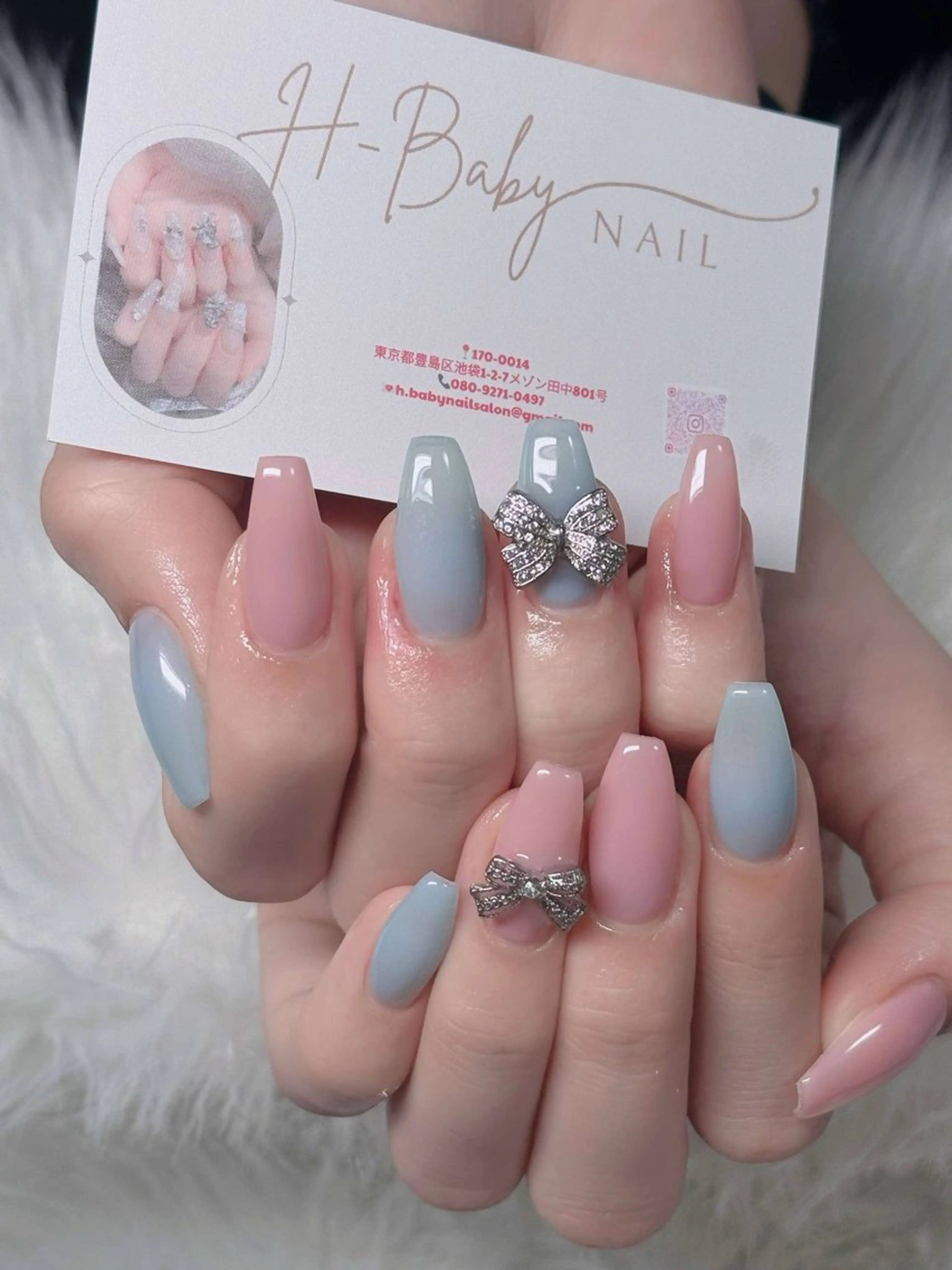 ネイル オーロラネイル フレンチネイル ジェルネイル ハロウィン キラキラネイル ハンドネイル H.baby Nail Salonのネイルデザイン