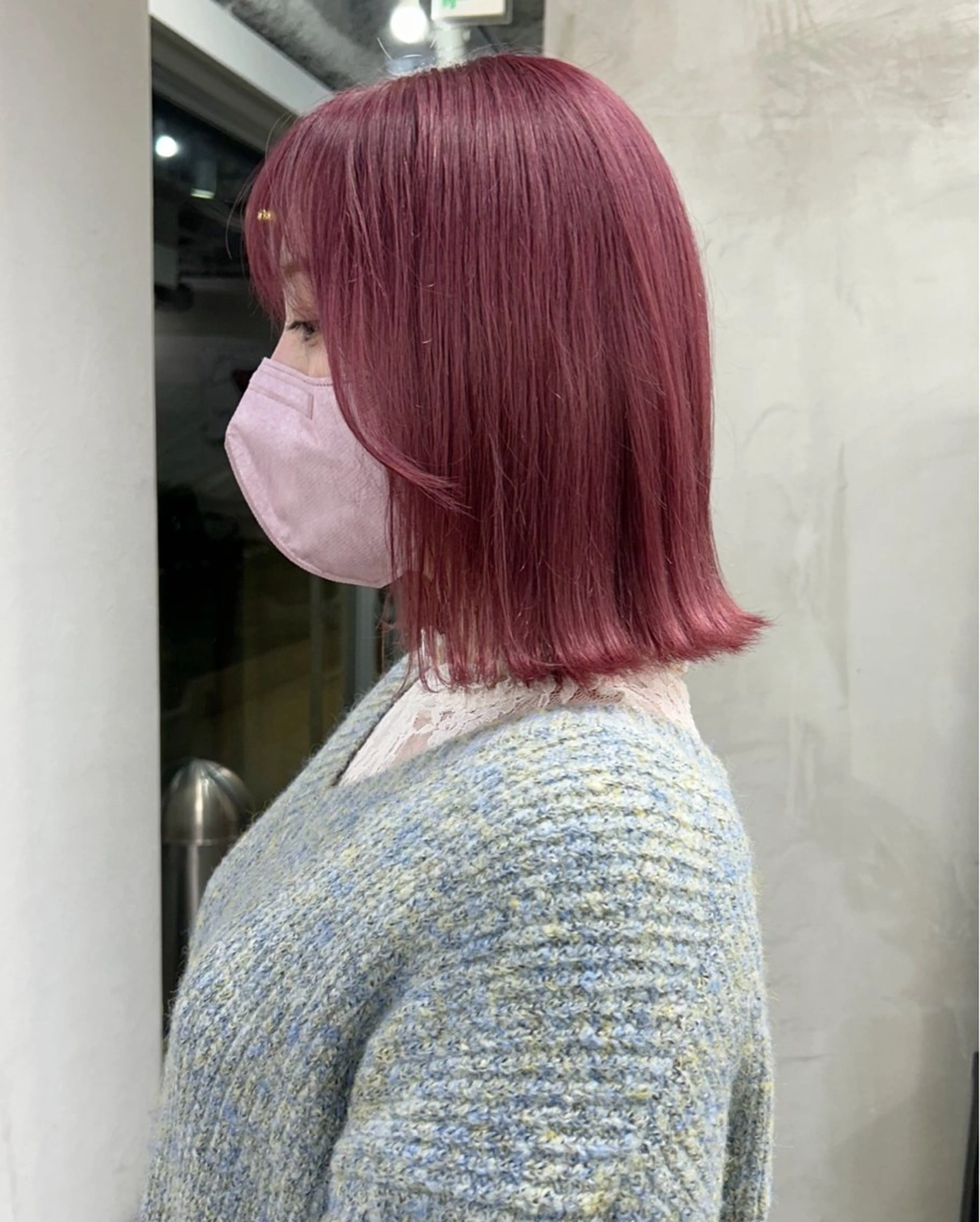 ミディアム カラー ヘアカラー ﾔﾏﾅｶ ﾘﾘｶ🫐 寒色系ｶﾗｰ🫐のヘアスタイル