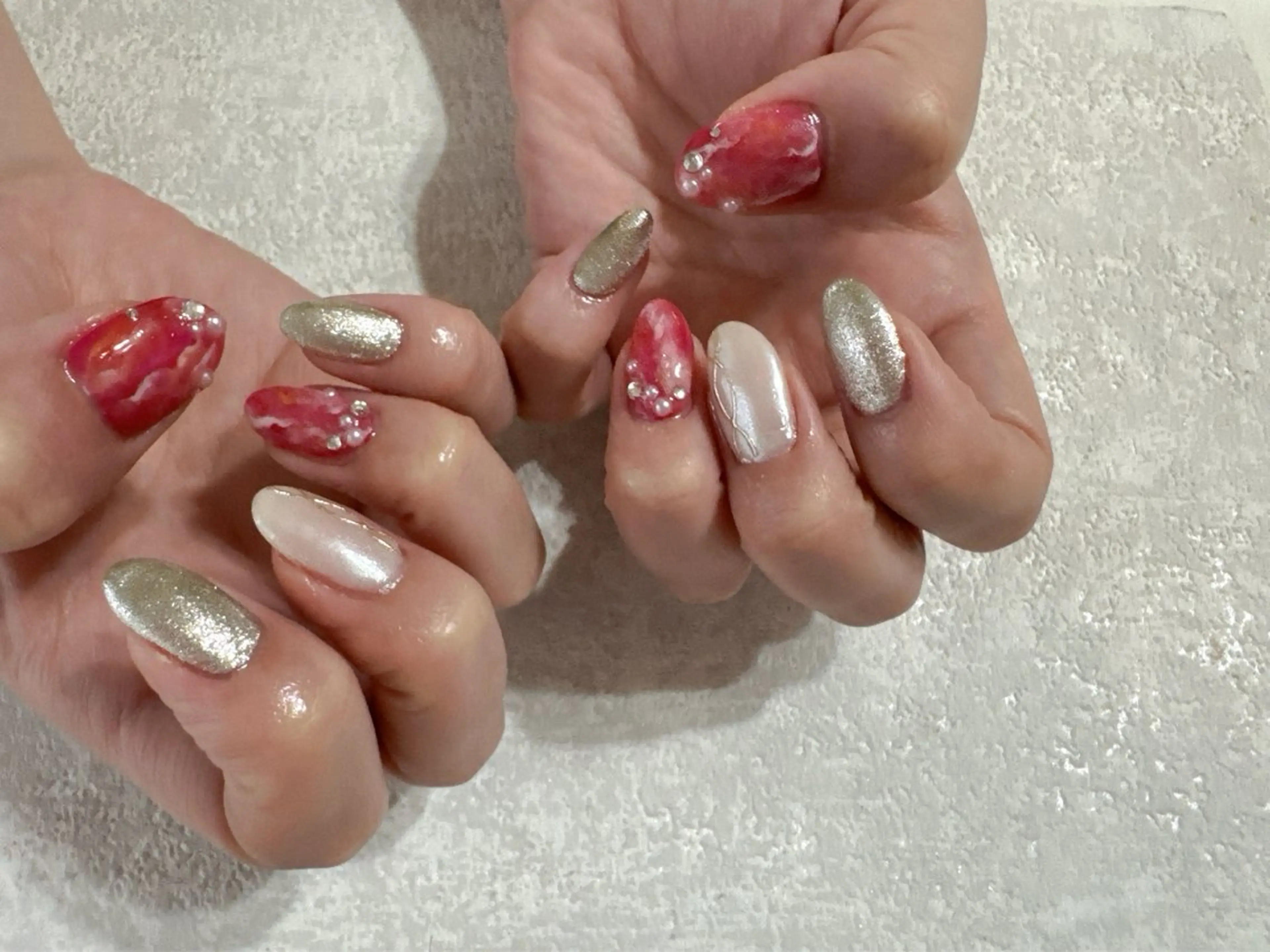ネイル フットネイル ジェルネイル キラキラネイル ニュアンスネイル パラジェル kikinail 溝の口のネイルデザイン