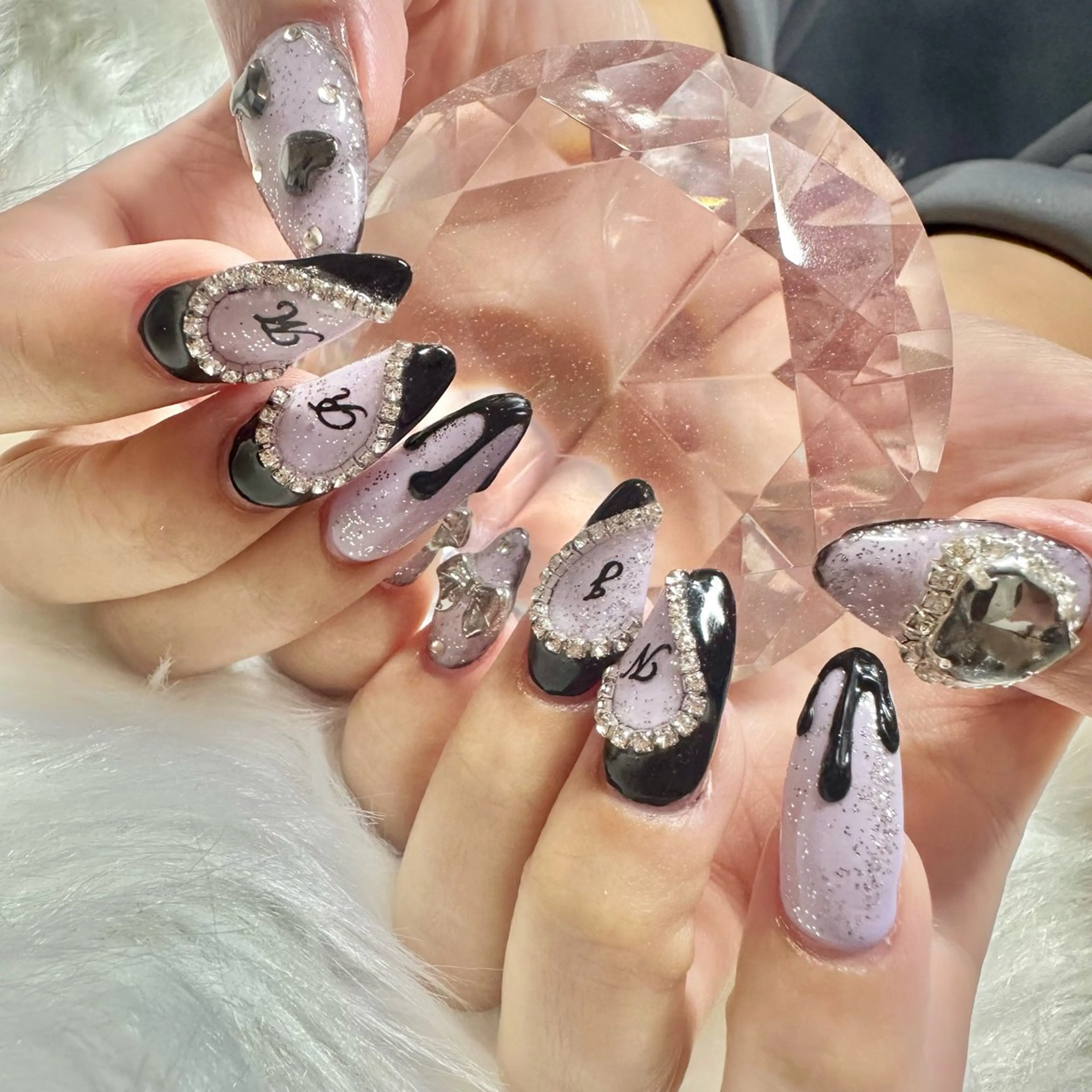 ネイル ハート キラキラネイル 韓国ネイル ハンドネイル フットネイル 🤎CHARME NAIL🤎のネイルデザイン