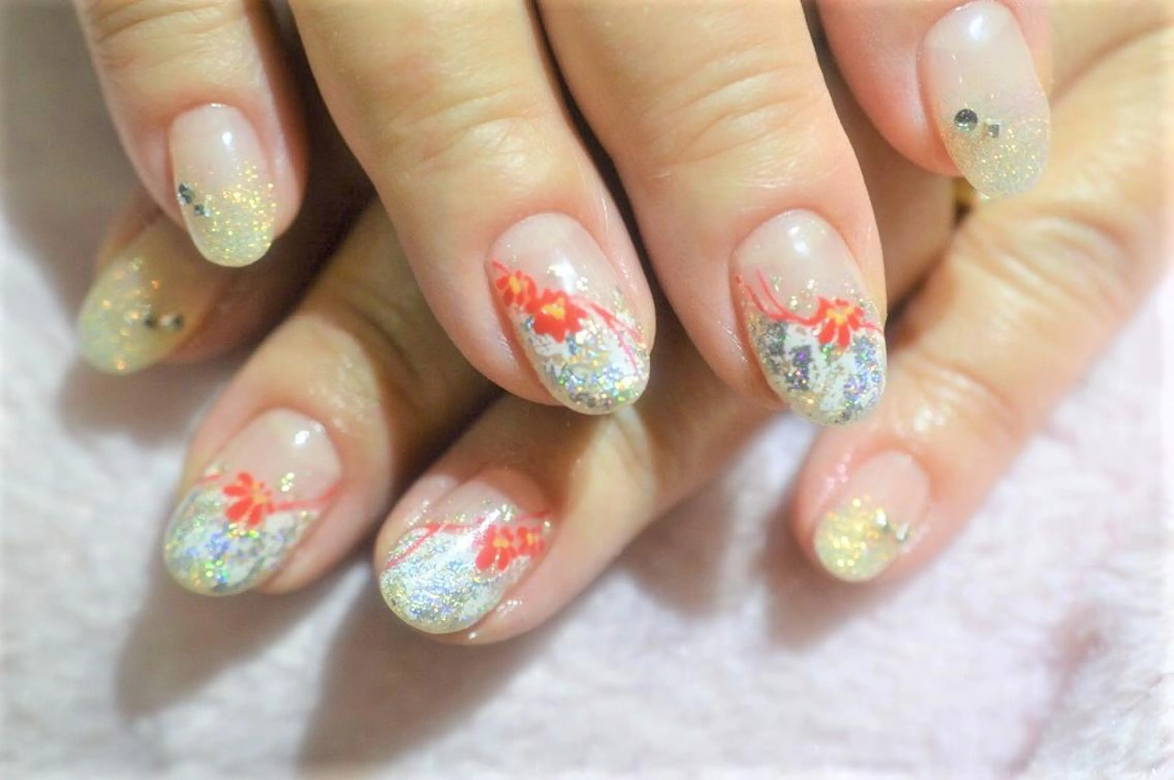 ネイル アートネイル ジェルネイル パラジェル nail Haniel所属・半蔵門サロンハニエル 魅神 ちよのネイルデザイン