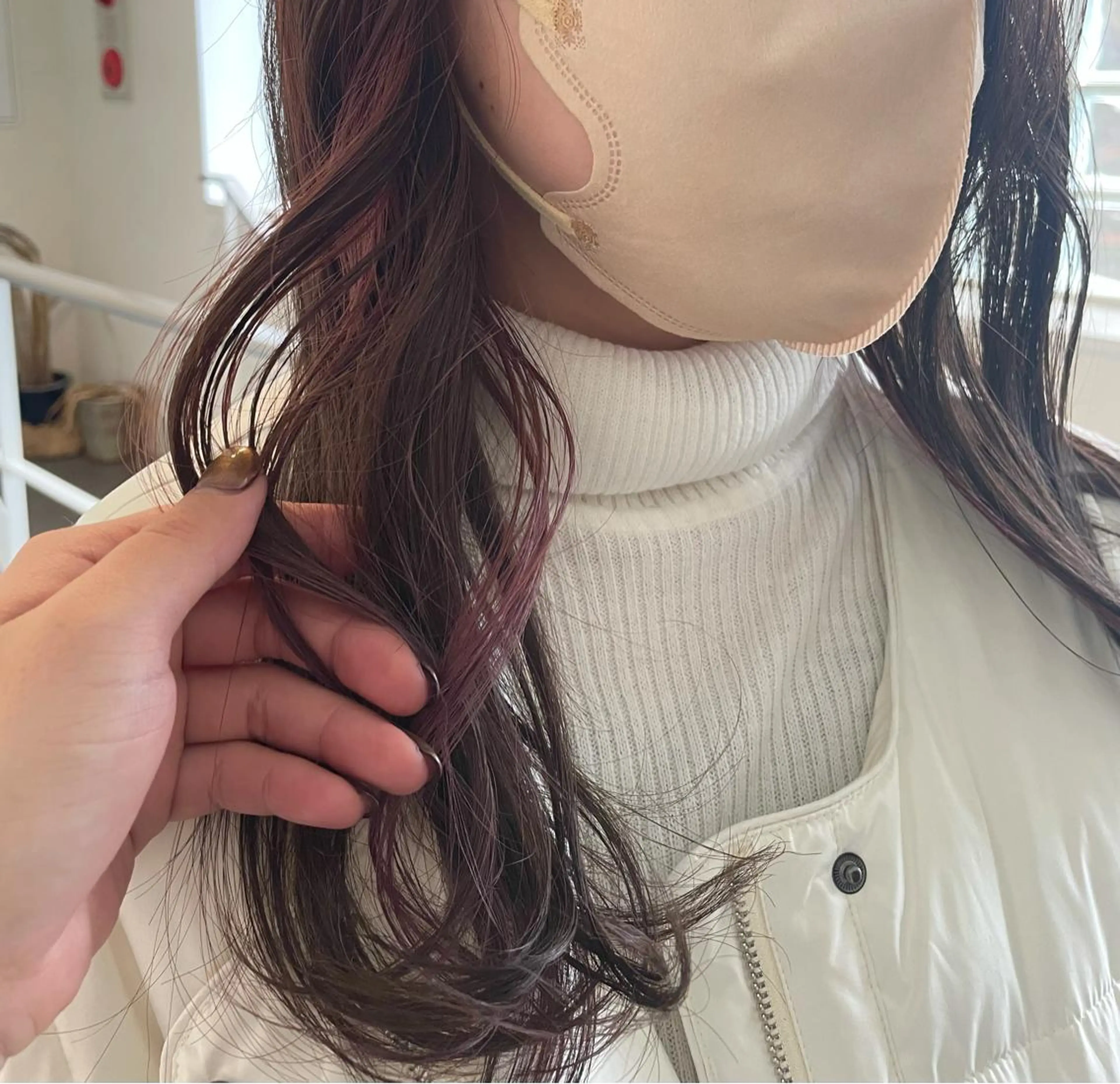 ロング カラー tablier所属・tablier 熊谷日菜子のヘアスタイル