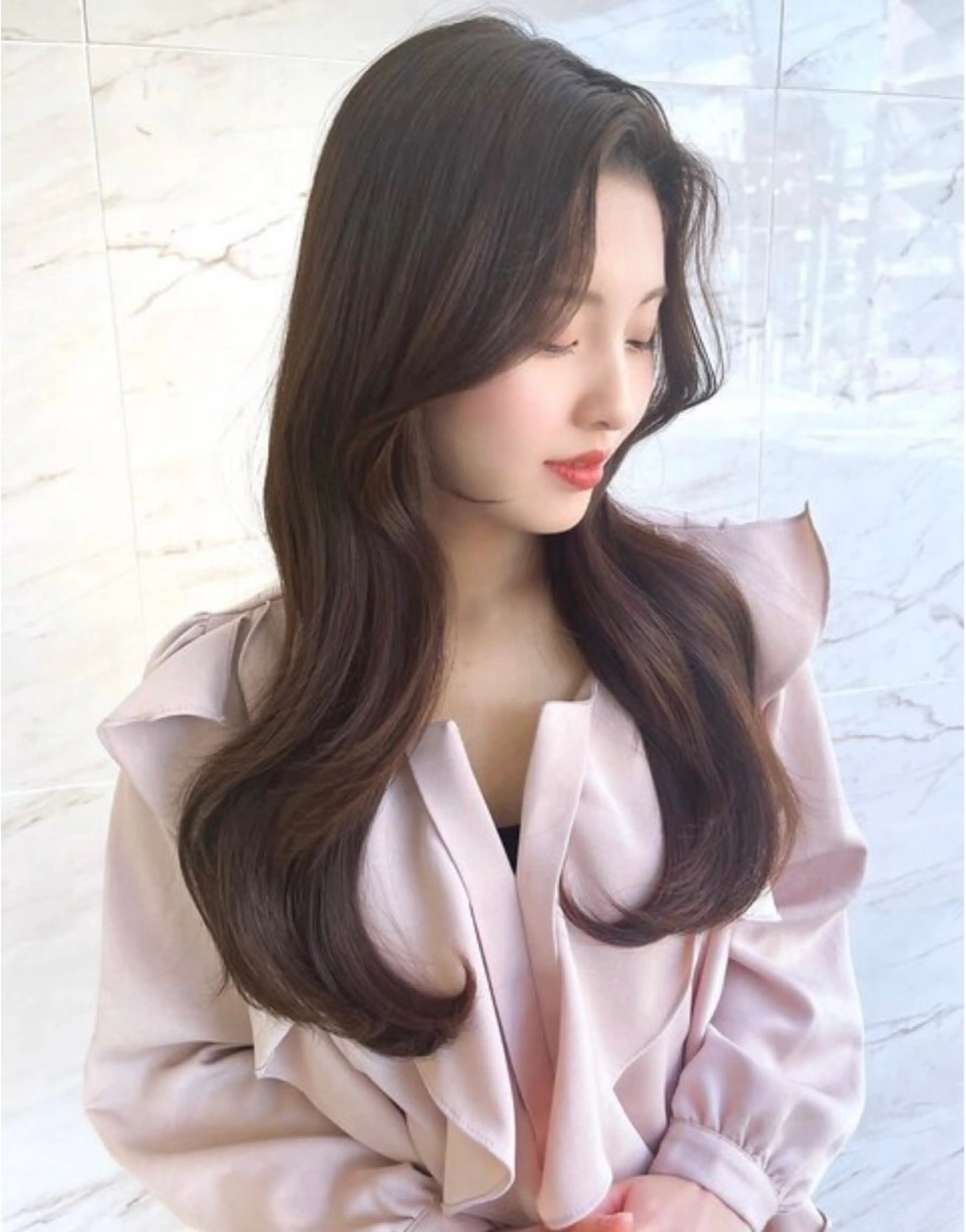 ロング カット ORO所属・梶 久菜乃のヘアスタイル