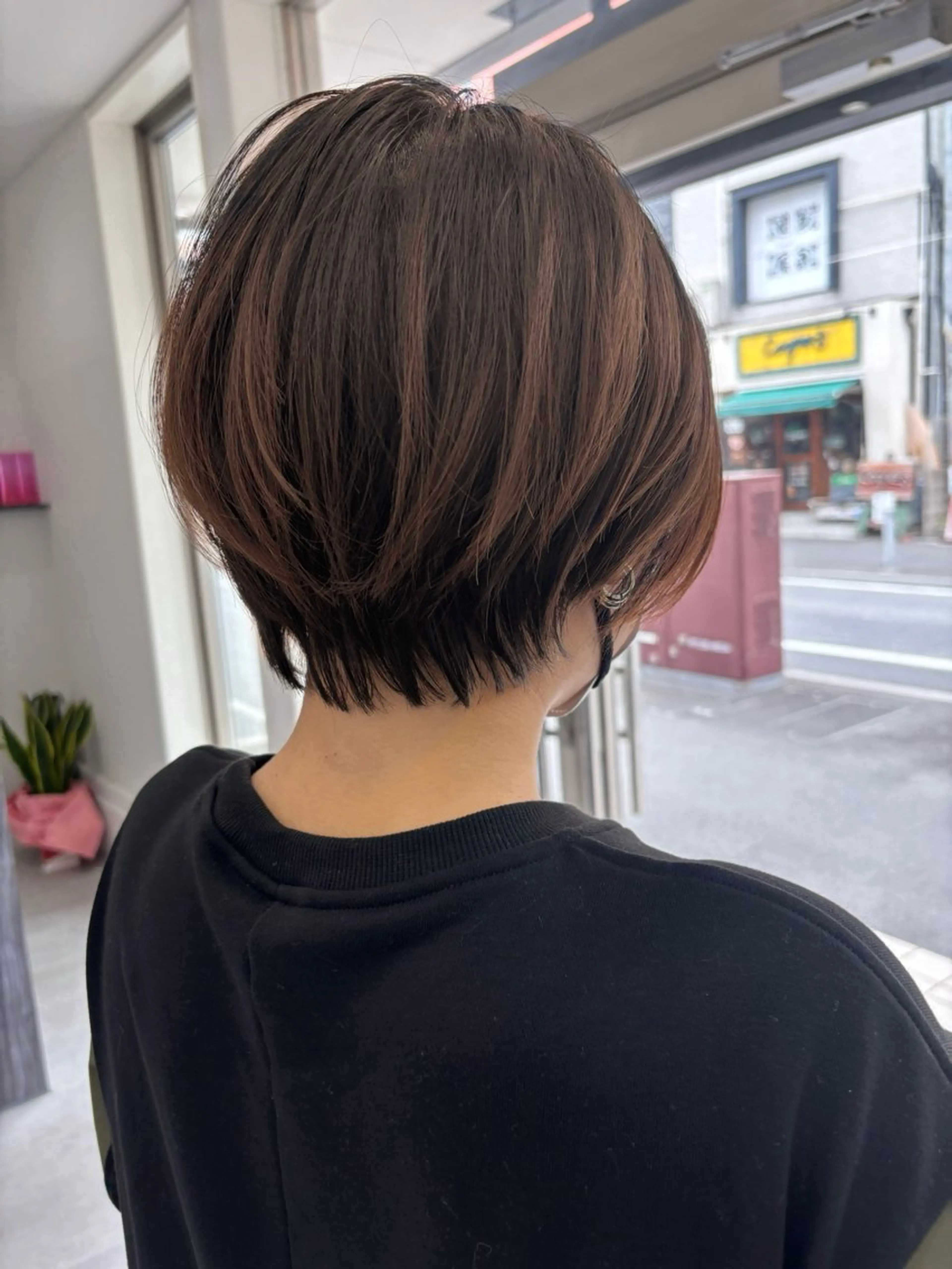 ショート ショートボブ ボブ ショートヘア 新村 華奈絵のヘアスタイル