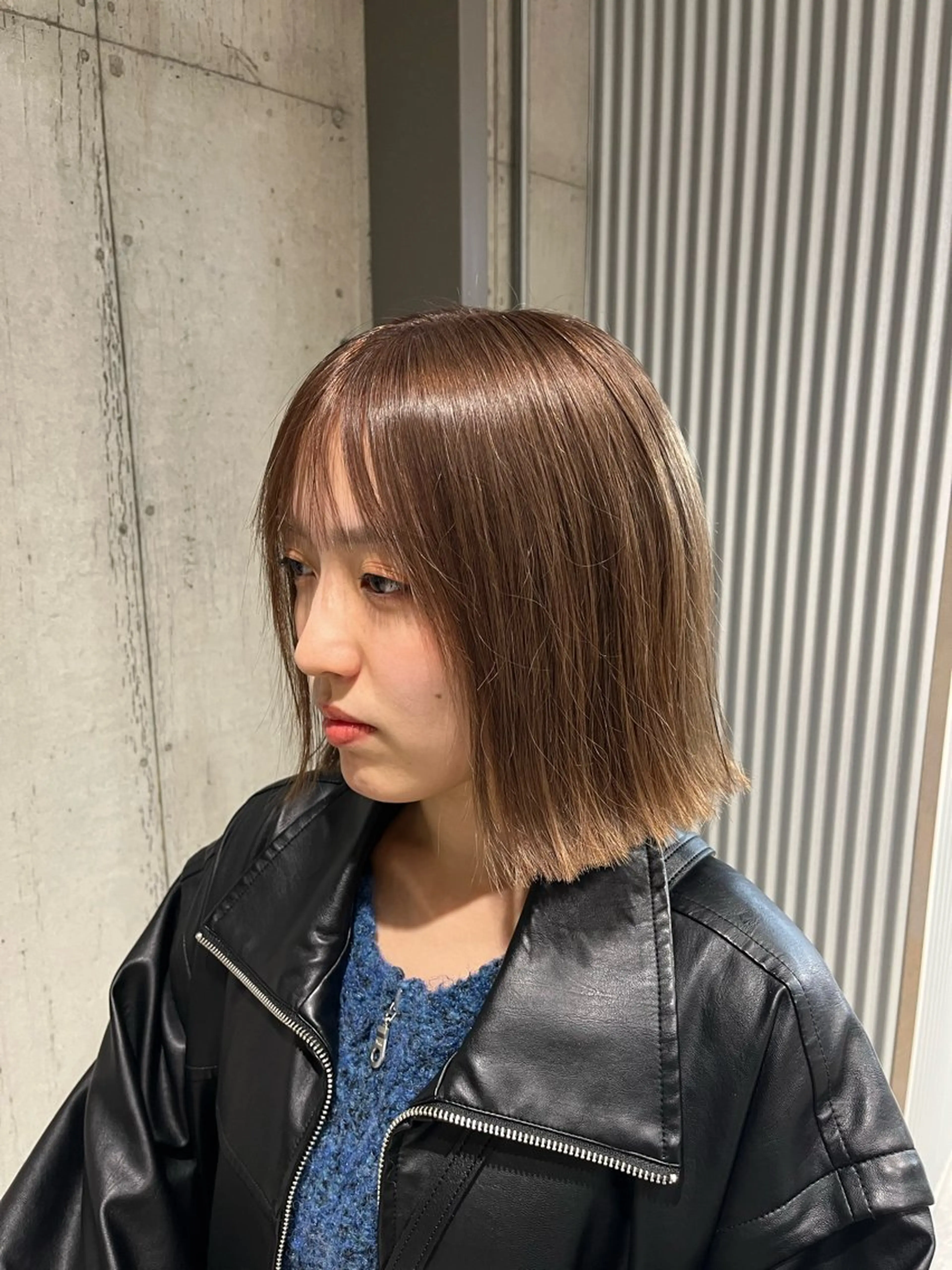 ミディアム カラー ヘアアレンジ カット ヘアカラー トリートメント 傷ませないカラー・ ボブ・リクト💥のヘアスタイル