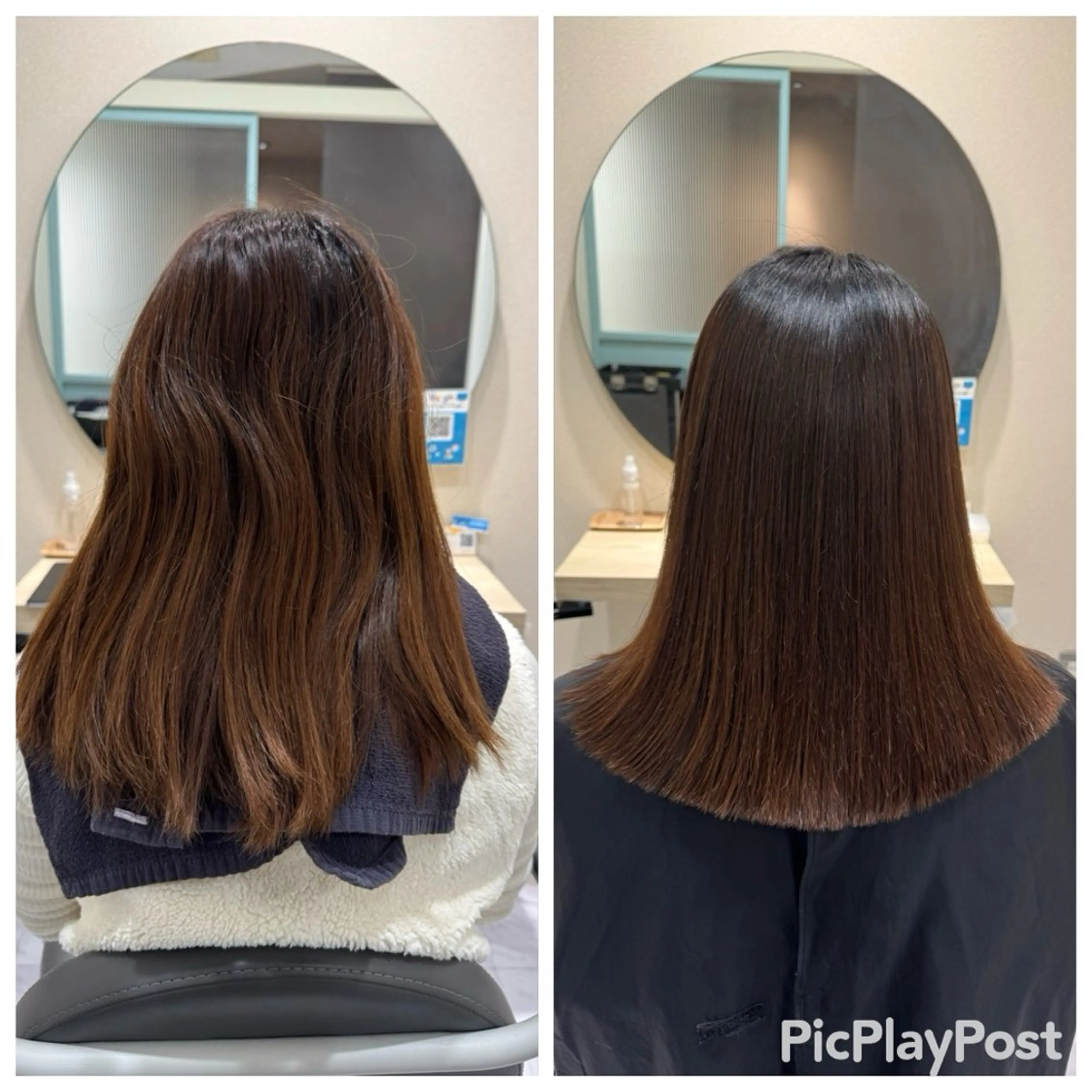ミディアム カット 縮毛矯正 トリートメント 丹野 圭太のヘアスタイル