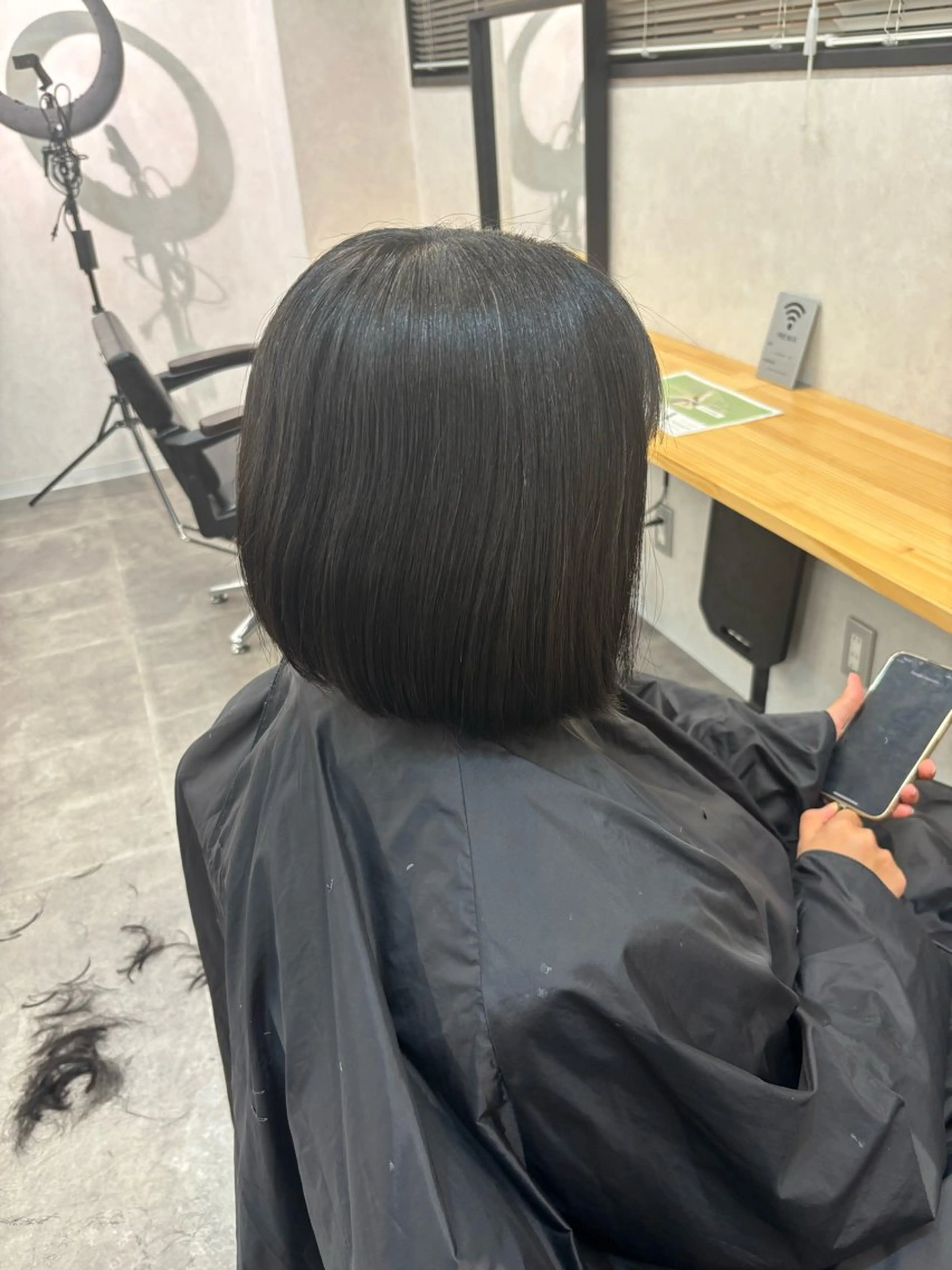 ミディアム ボブ カット エクステ/心斎橋/ ハイトーン/ミサキのヘアスタイル