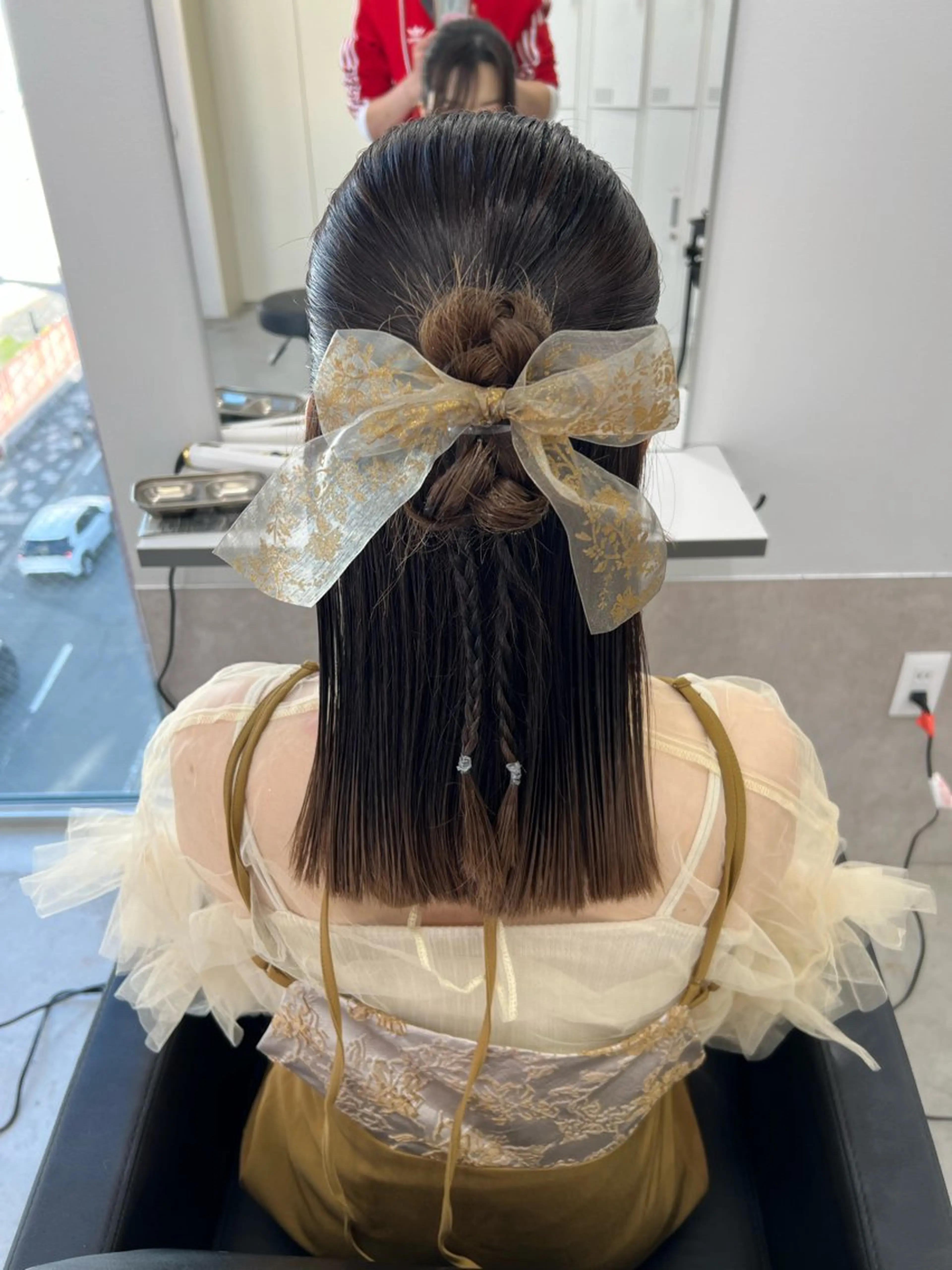 セミロング ヘアセット maya レイヤーカットのヘアスタイル