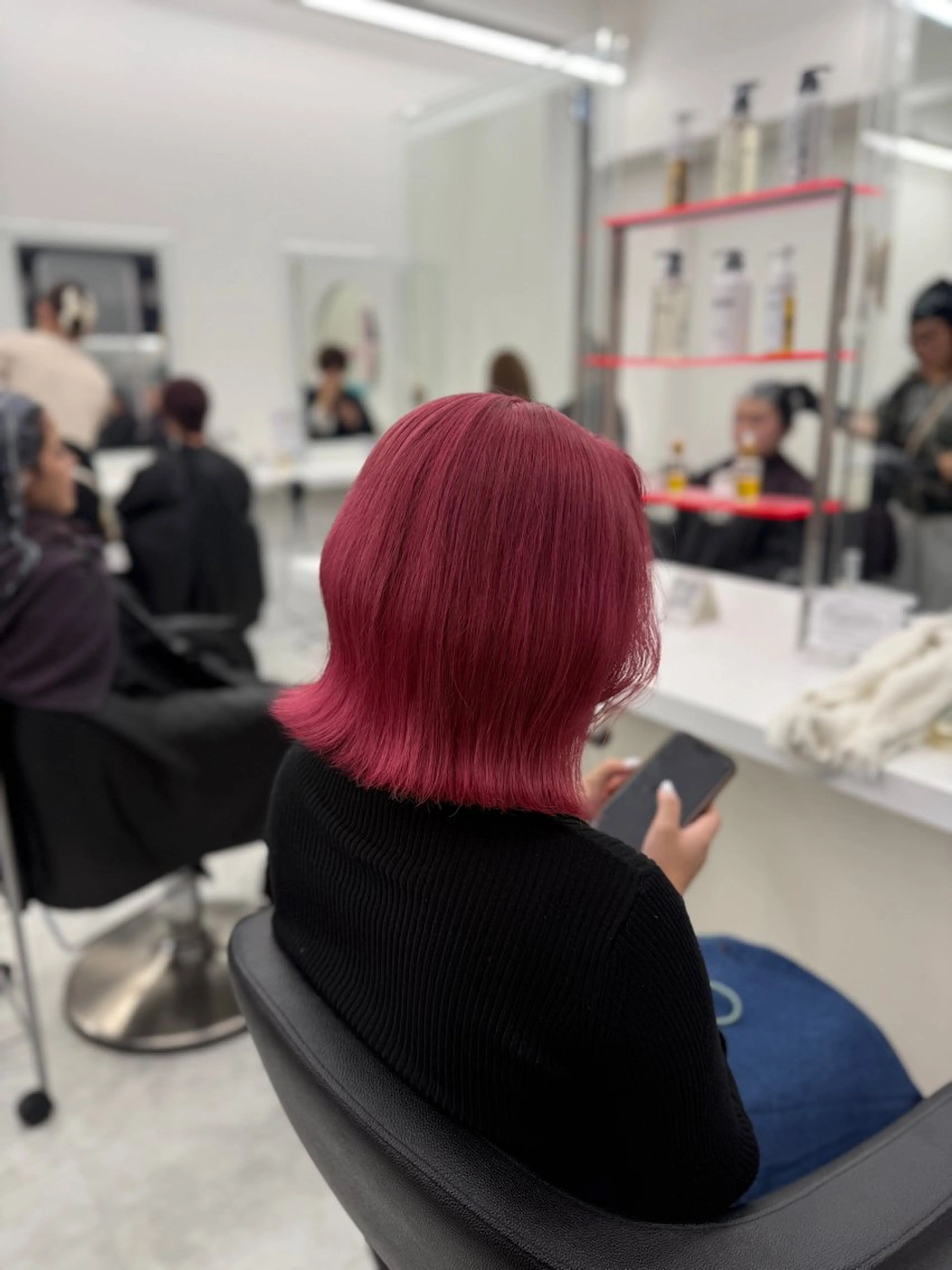 ミディアム カラー ヘアアレンジ カット ヘアカラー トリートメント ヘッドスパ ヘアセット 🎀Girly艶髪カ ラー🎀Harukaのヘアスタイル