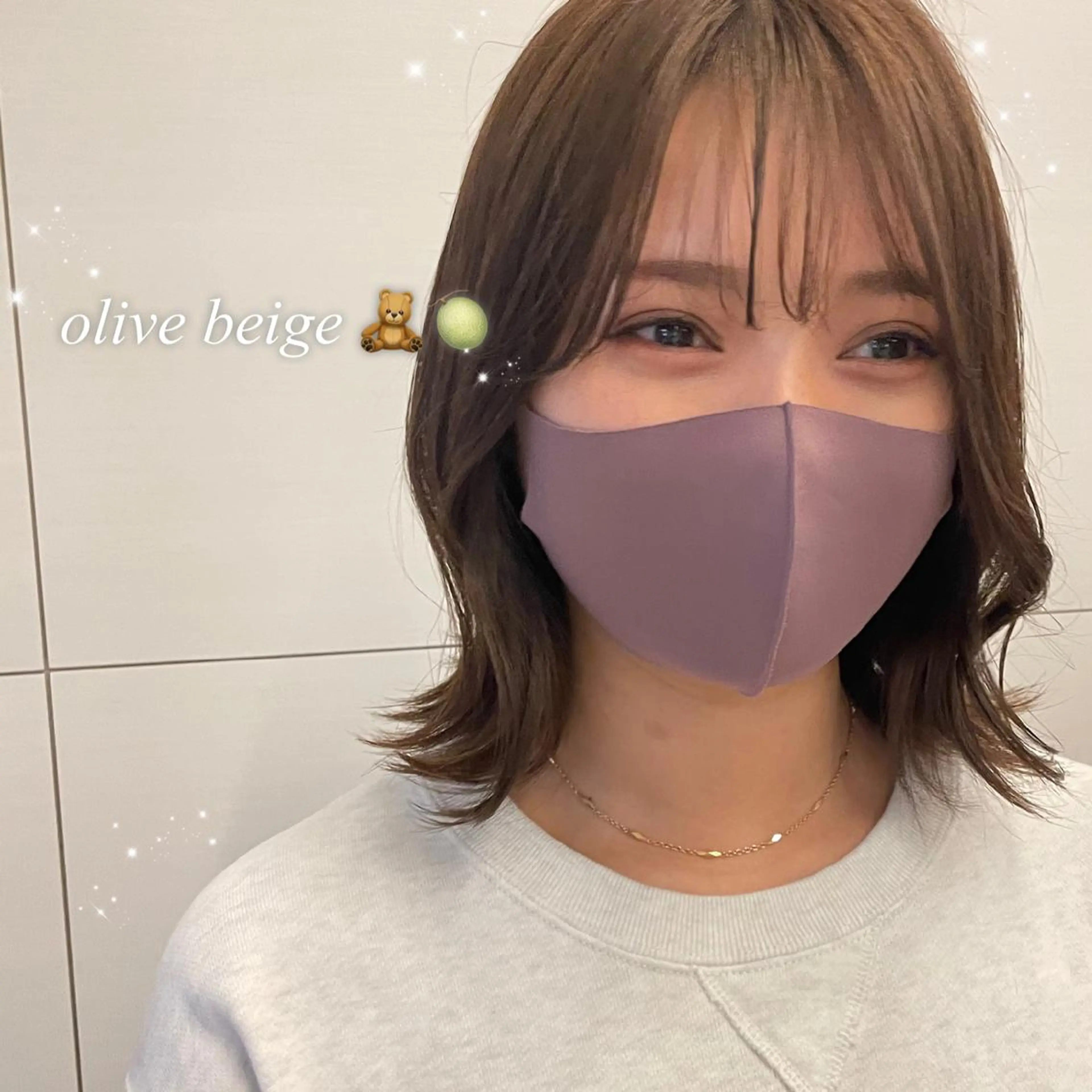 ミディアム 𝙢𝙞𝙮𝙪🎀 girly hairのヘアスタイル