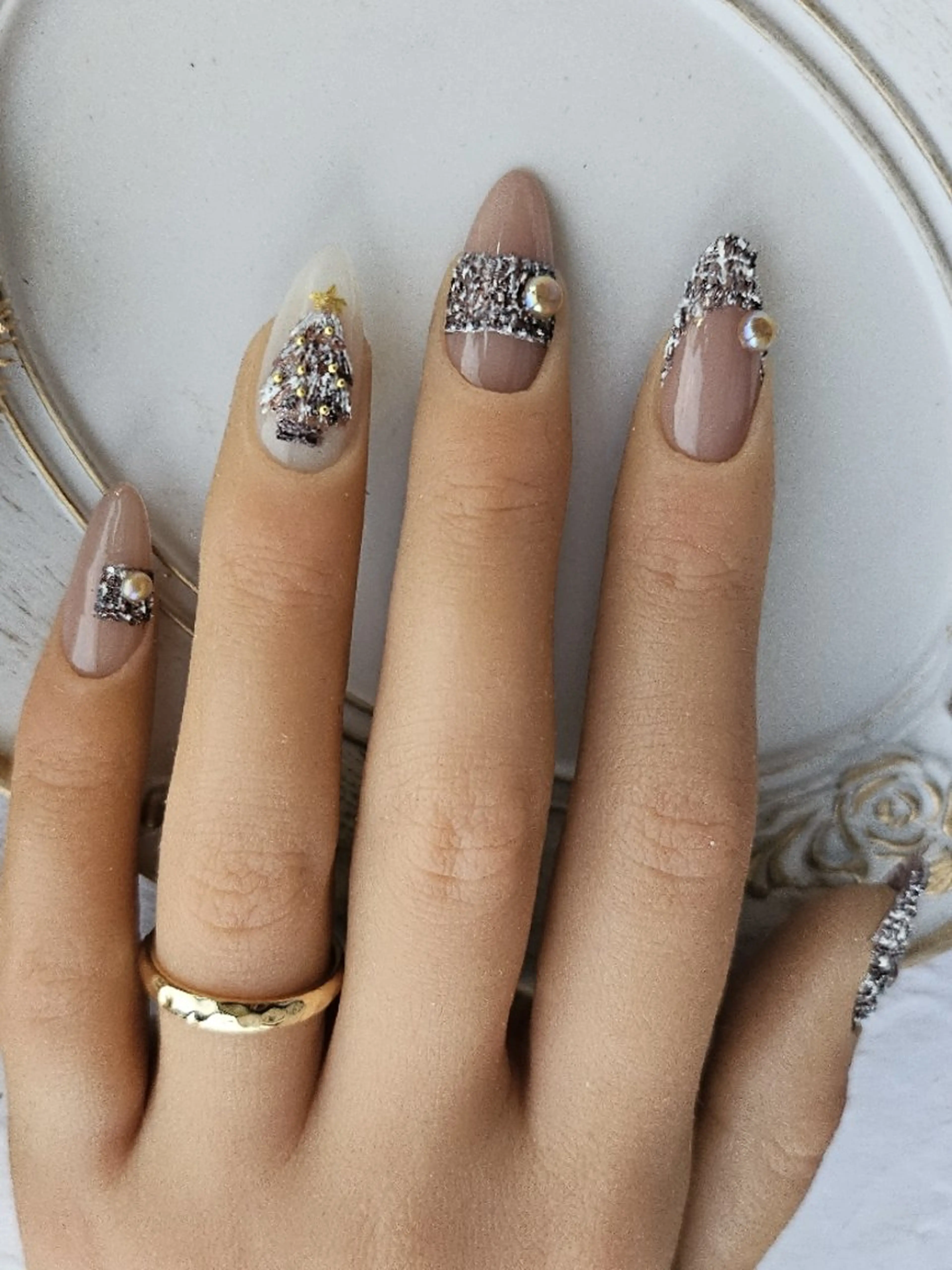 ネイル アートネイル ツイードネイル ハンドネイル Noah'snail   のネイルデザイン