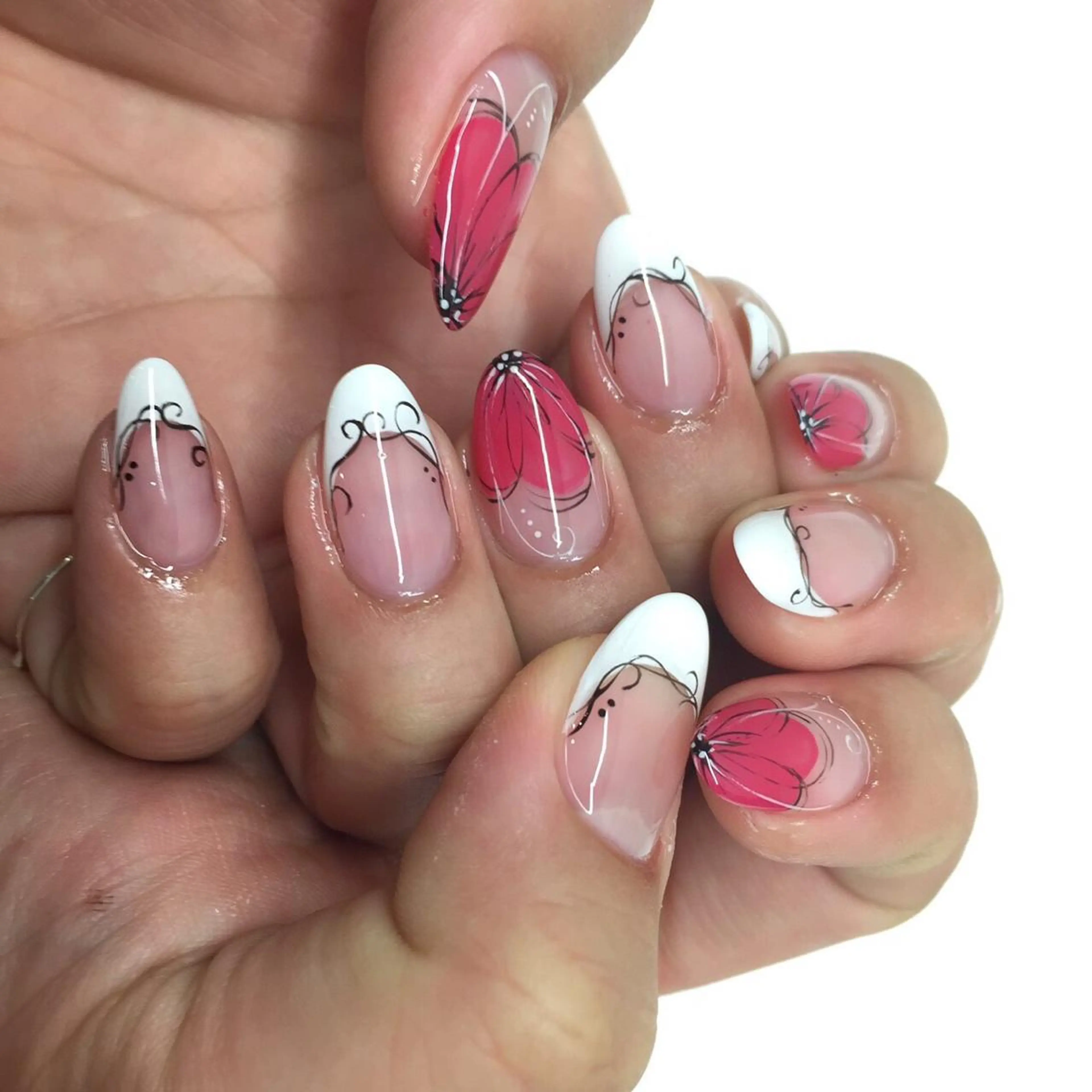 ネイル マツエク・マツパ フラワーネイル The Next...所属・TheNext kitahorieのネイルデザイン