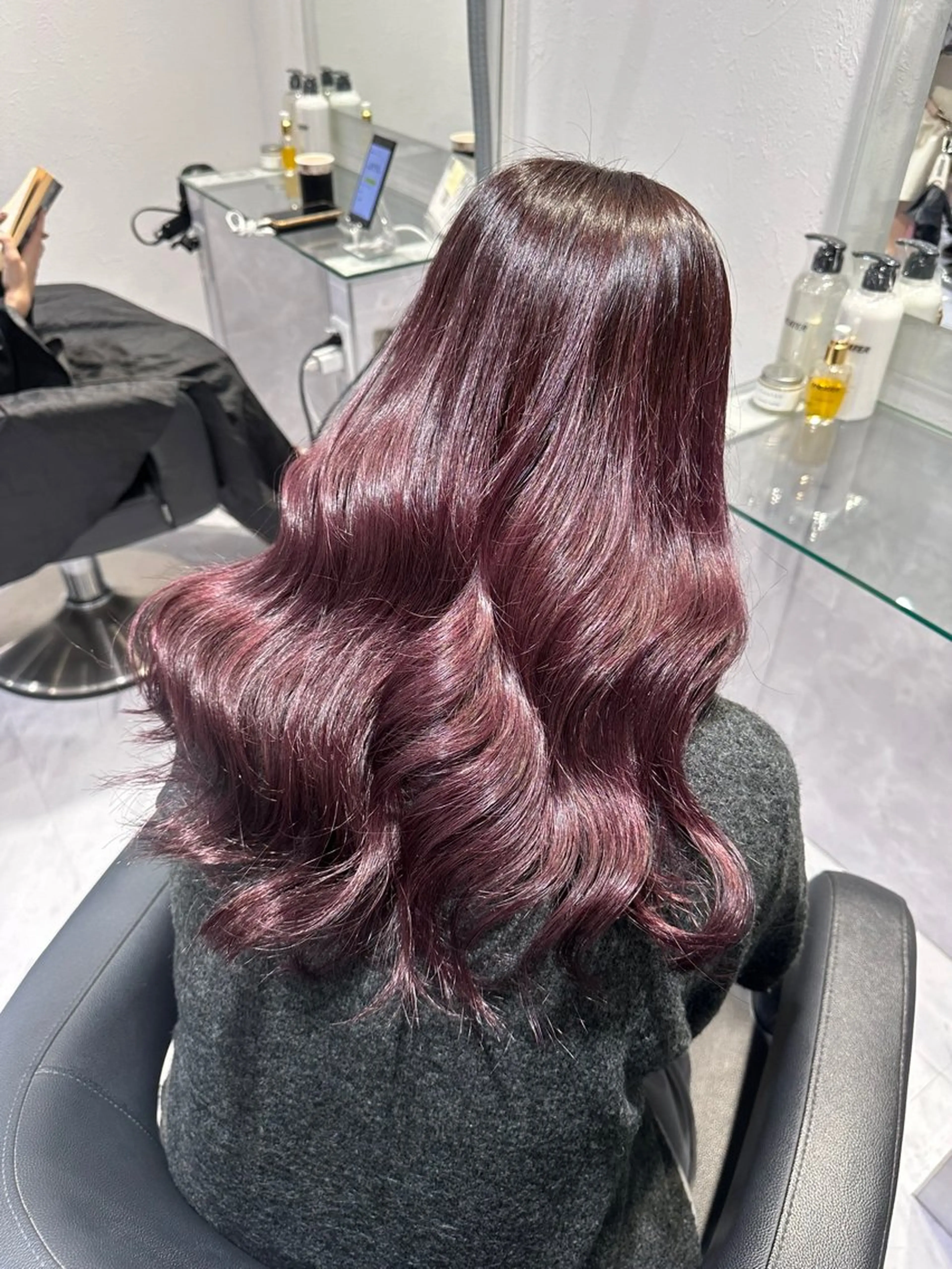 ロング カラー ヘアカラー トリートメント エクステ ヘアセット 髪質改善🩰透明感カ ラー🎀hinanoのヘアスタイル
