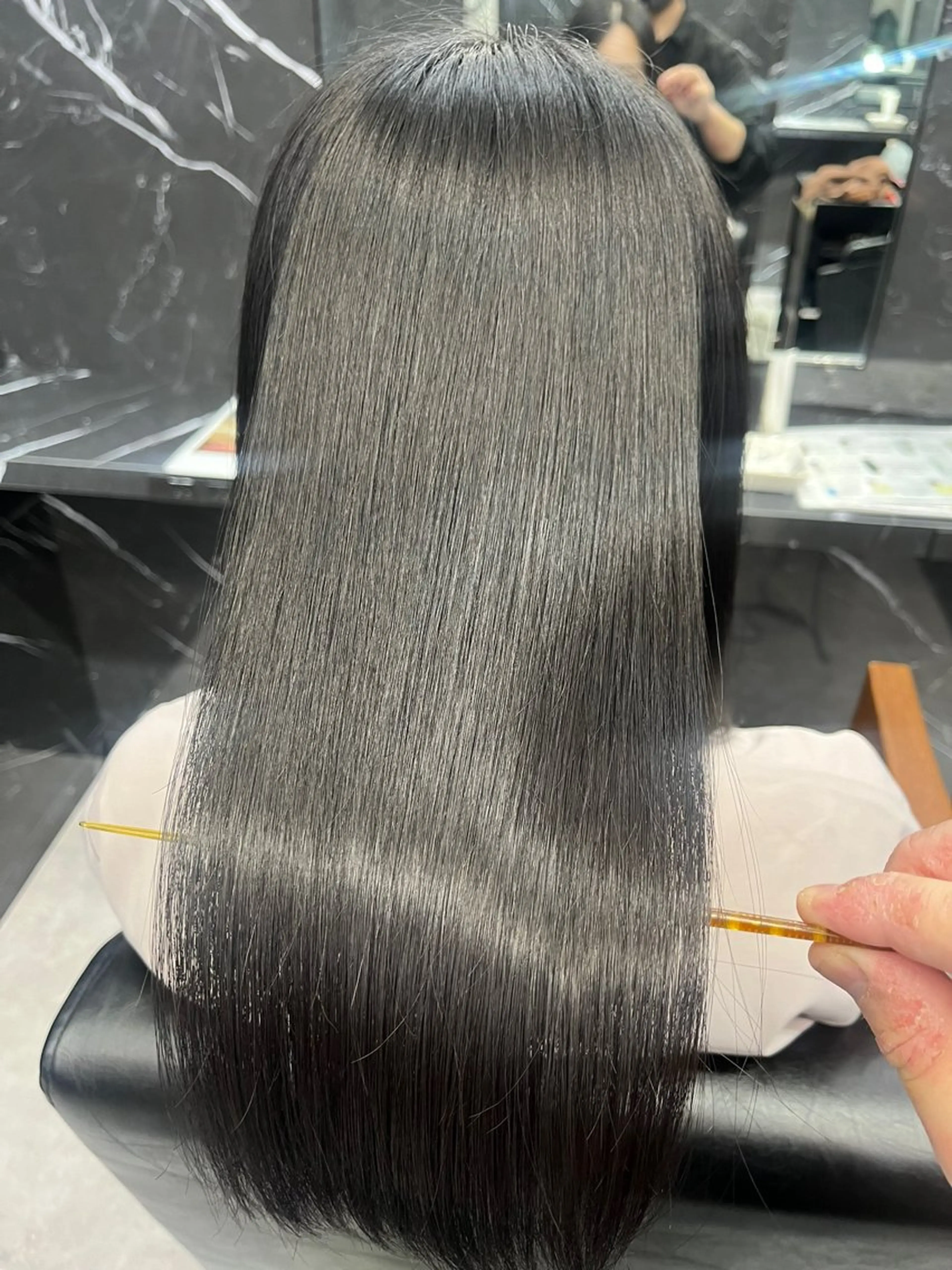 セミロング くせ毛 SALOWIN神戸三宮Suite店所属・神戸本格派髪質改善 /MITSUKIのヘアスタイル