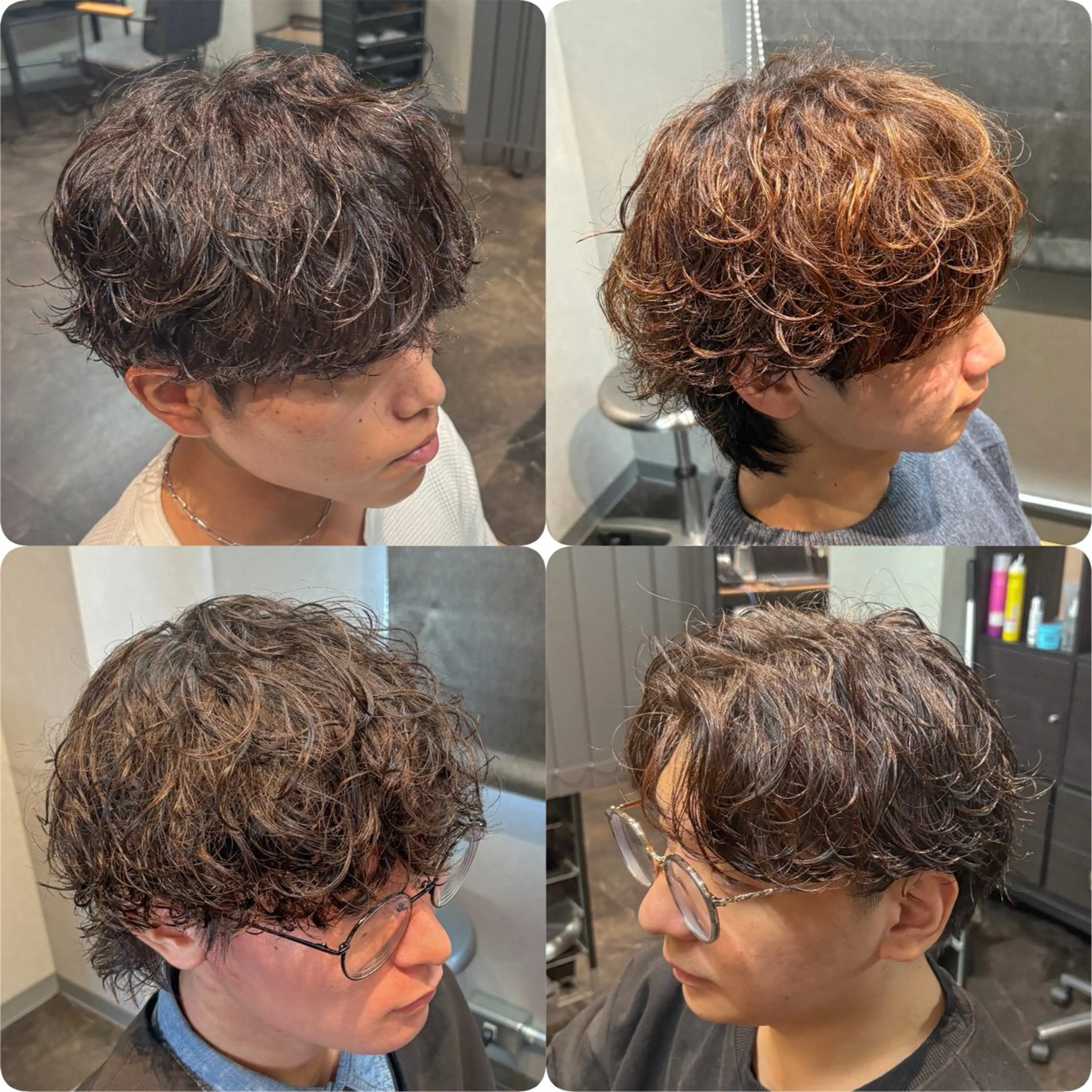 ショート カラー パーマ メンズ カット パーマ 🎧【パーマ師】 SOUMA🎧のヘアスタイル