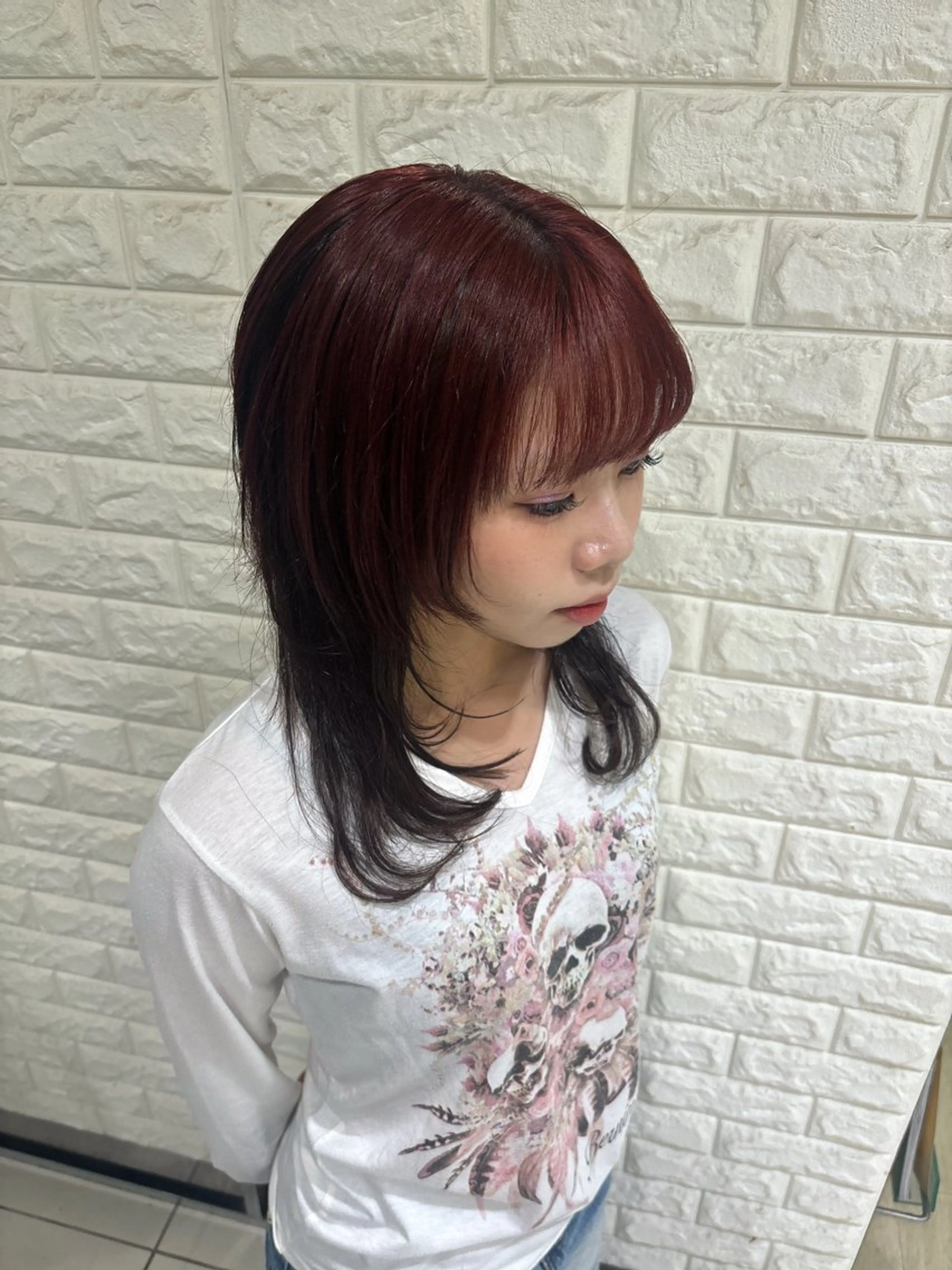 カラー ヘアカラー 柴垣 万希のヘアスタイル