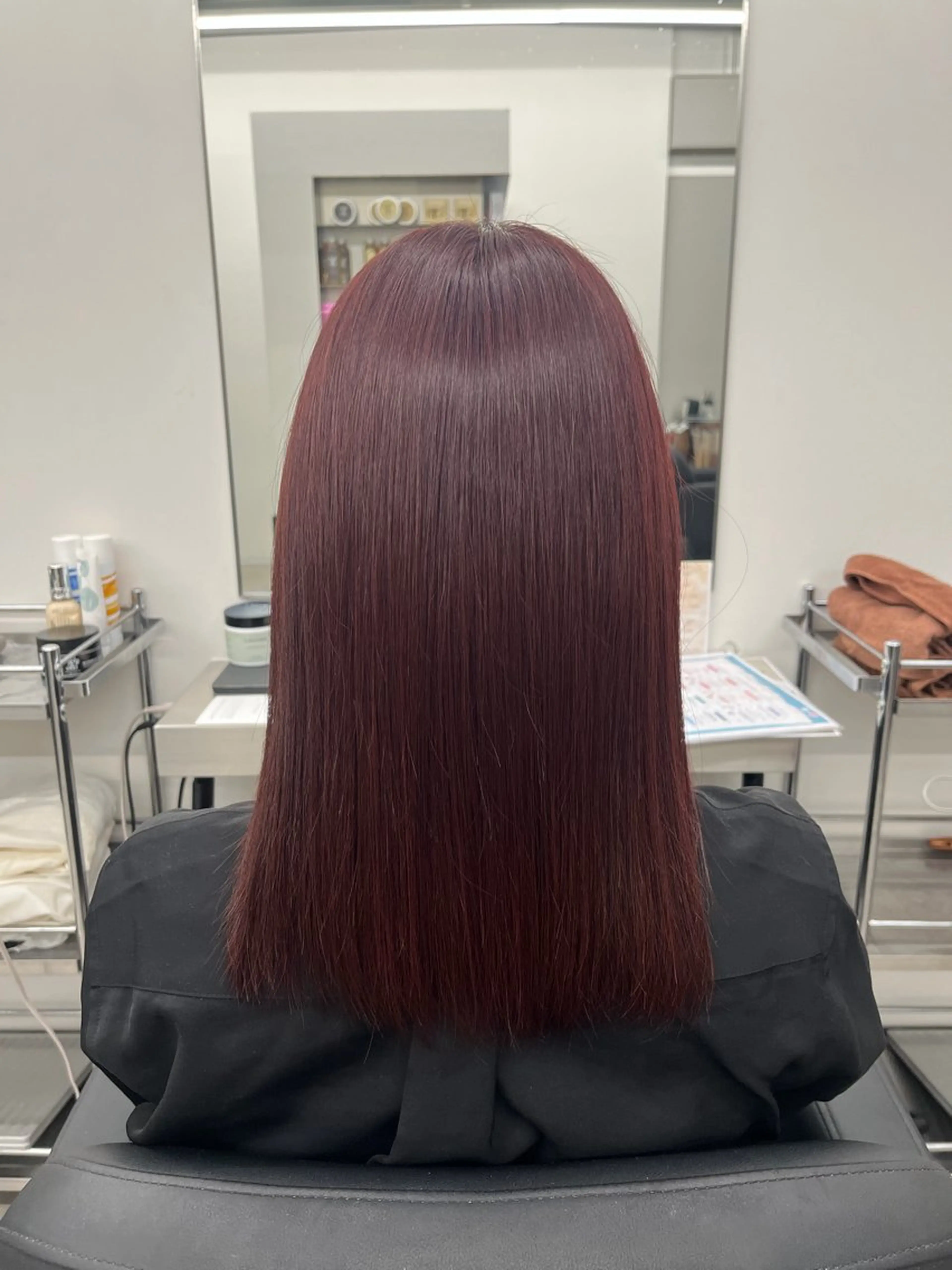 ミディアム カラー パリジェンヌ/ 次世代パーマ/ユキナのヘアスタイル